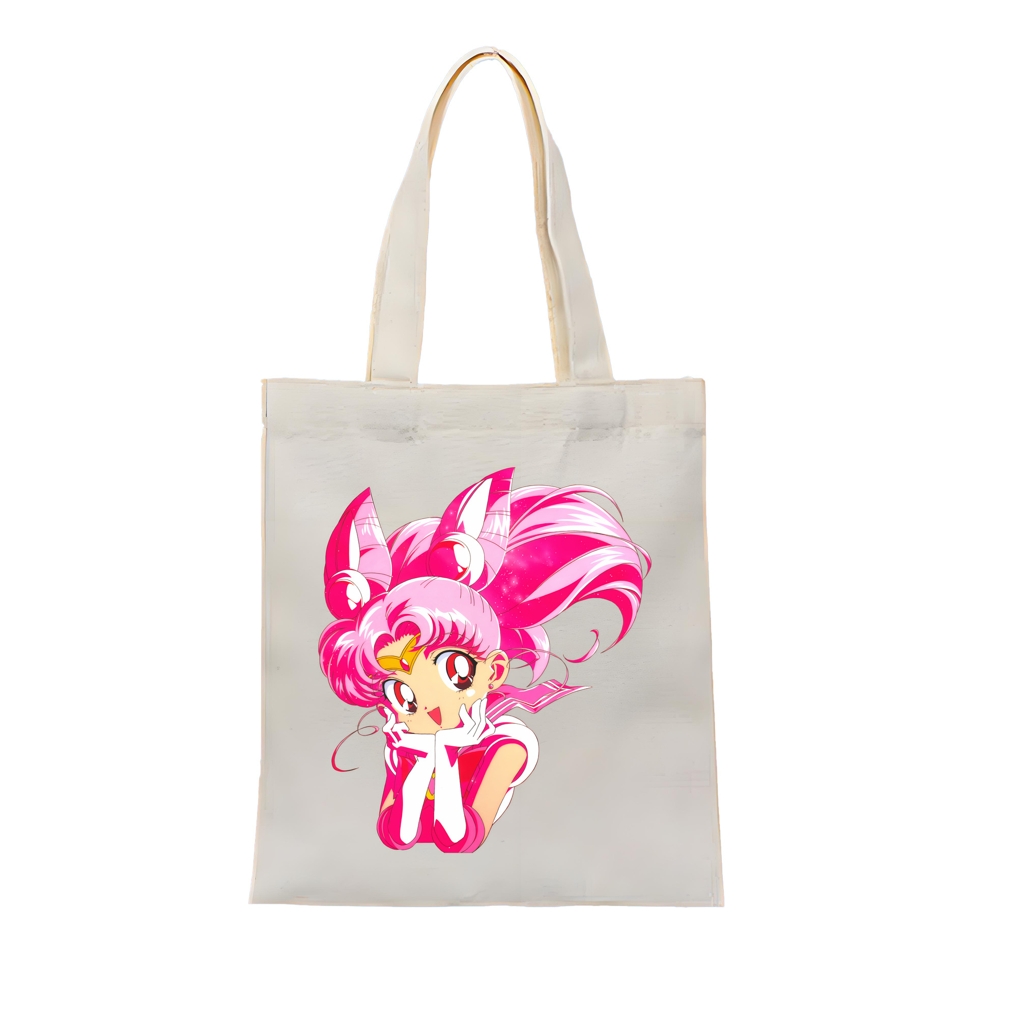 （画像用） 美少女戦士セーラームーン ちびうさ Sailor Moon Chibiusa Tsukino Usagi Small Lady Serenity 縦型キャンバス生地手提げバッグ　トートバッグ