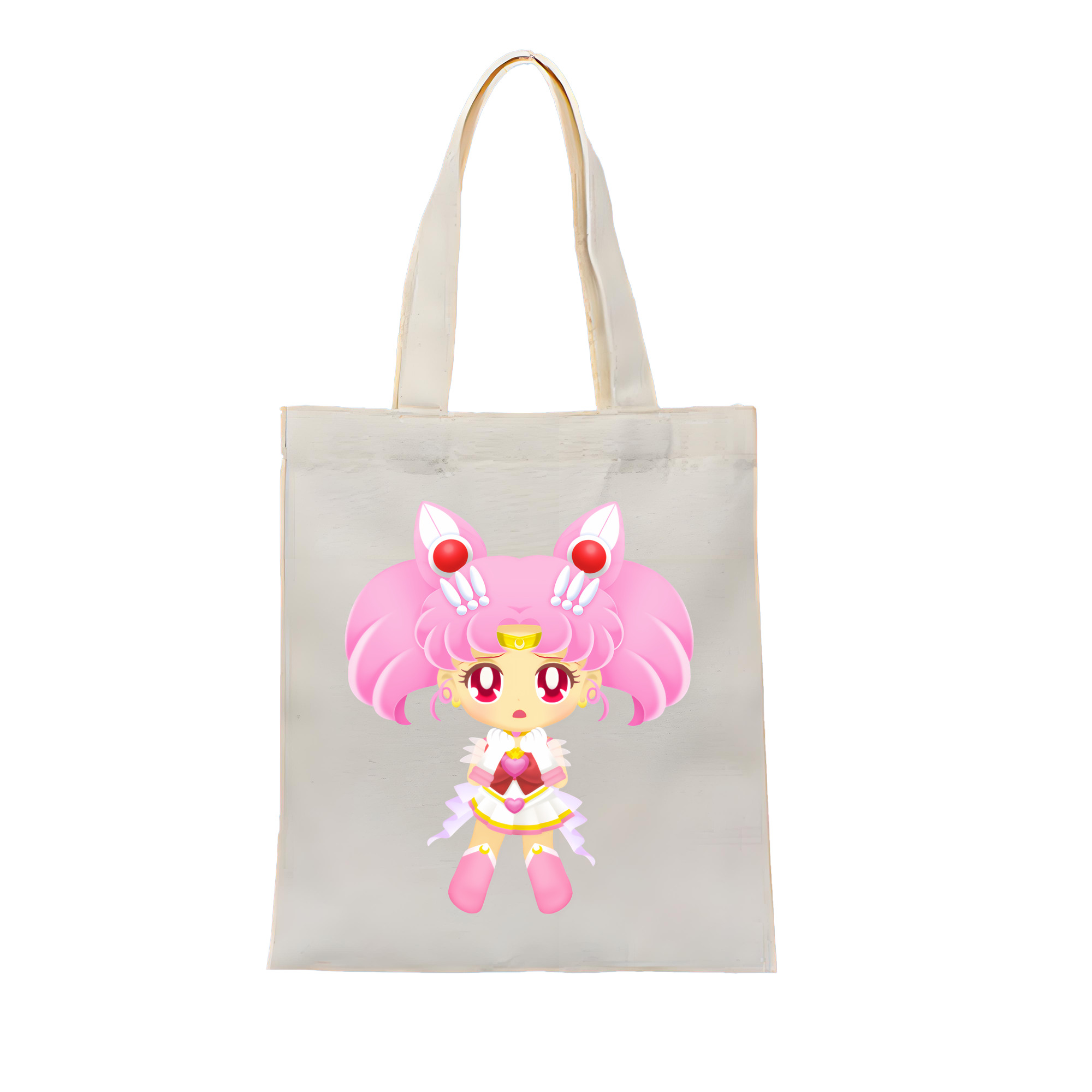 （画像用） 美少女戦士セーラームーン ちびうさ Sailor Moon Chibiusa Tsukino Usagi Small Lady Serenity 縦型キャンバス生地手提げバッグ　トートバッグ