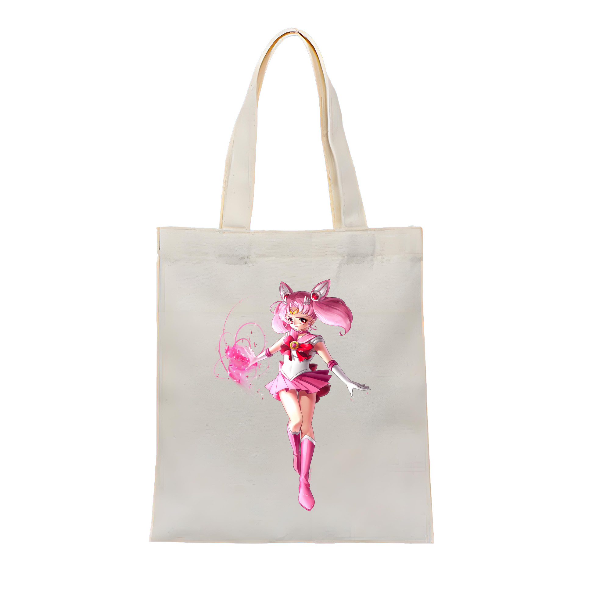 （画像用） 美少女戦士セーラームーン ちびうさ Sailor Moon Chibiusa Tsukino Usagi Small Lady Serenity 縦型キャンバス生地手提げバッグ　トートバッグ