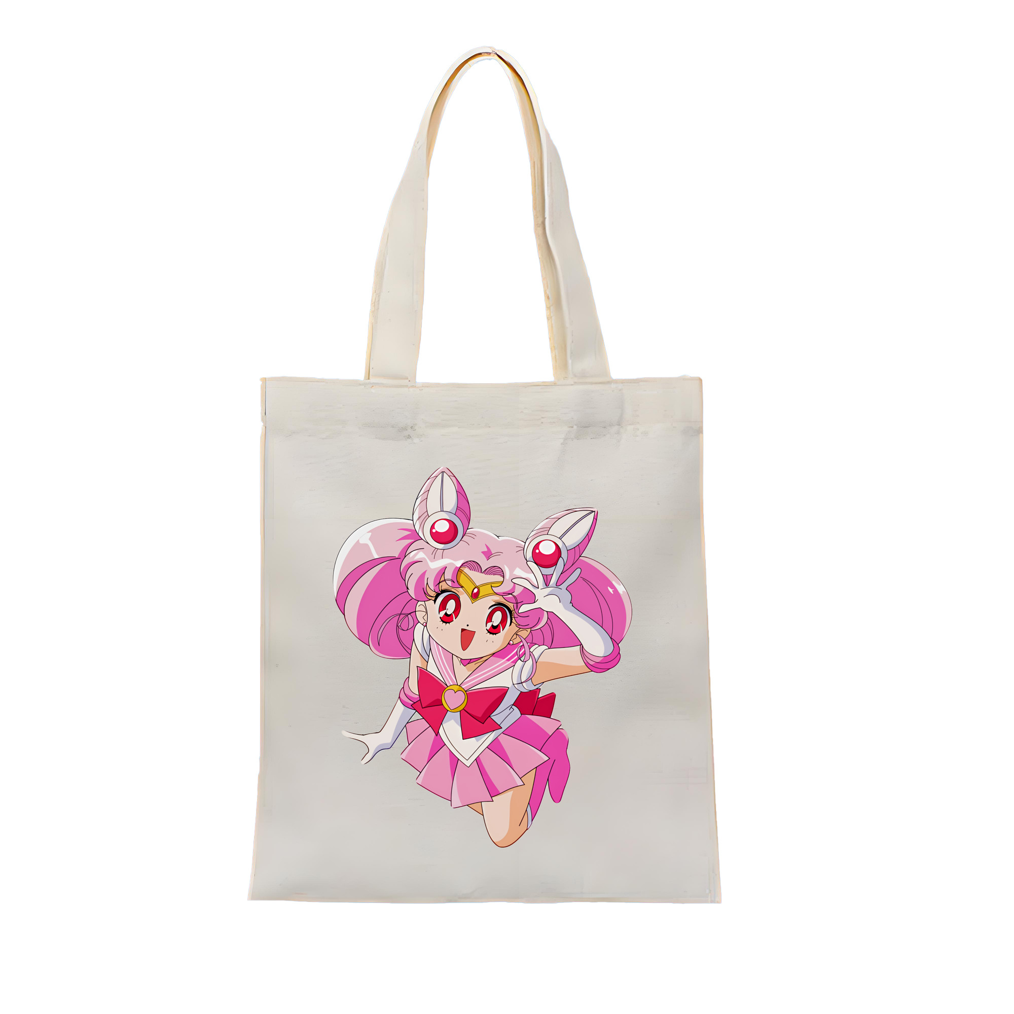 （画像用） 美少女戦士セーラームーン ちびうさ Sailor Moon Chibiusa Tsukino Usagi Small Lady Serenity 縦型キャンバス生地手提げバッグ　トートバッグ