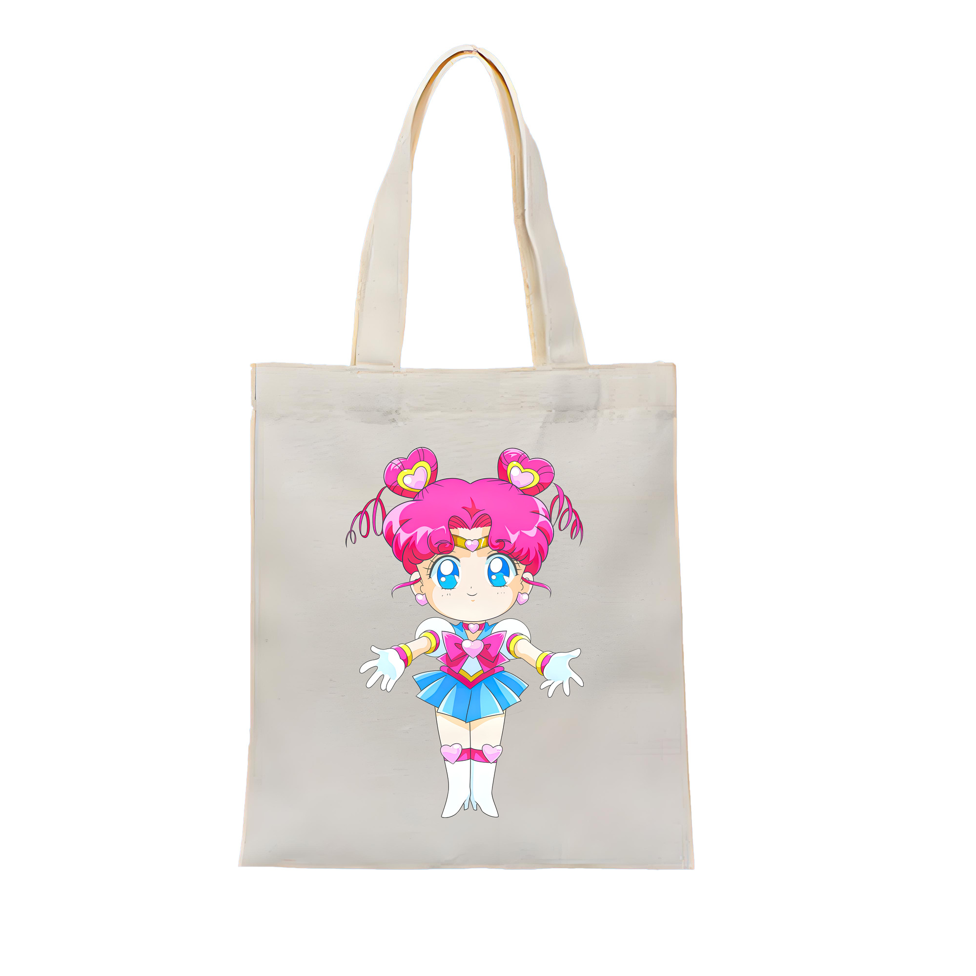 （画像用） 美少女戦士セーラームーン ちびうさ Sailor Moon Chibiusa Tsukino Usagi Small Lady Serenity 縦型キャンバス生地手提げバッグ　トートバッグ