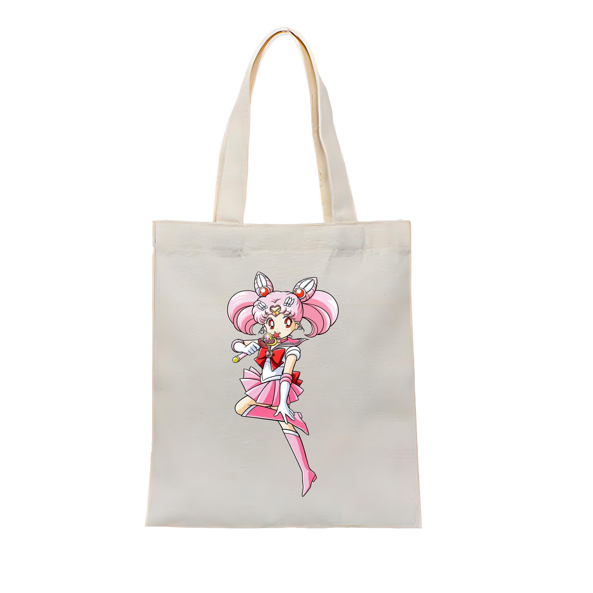 （画像用） 美少女戦士セーラームーン ちびうさ Sailor Moon Chibiusa Tsukino Usagi Small Lady Serenity 縦型キャンバス生地手提げバッグ　トートバッグ