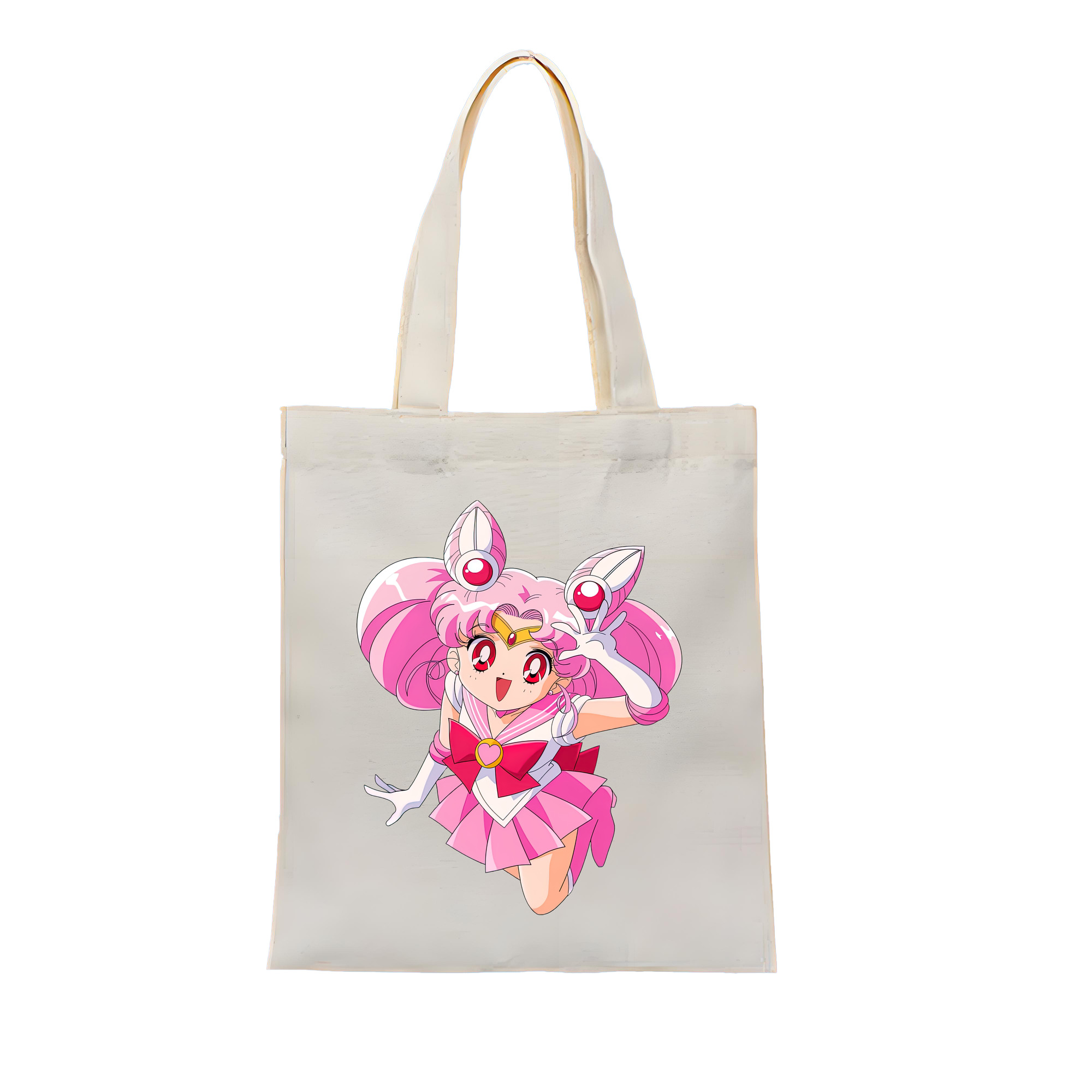 （画像用） 美少女戦士セーラームーン ちびうさ Sailor Moon Chibiusa Tsukino Usagi Small Lady Serenity 縦型キャンバス生地手提げバッグ　トートバッグ