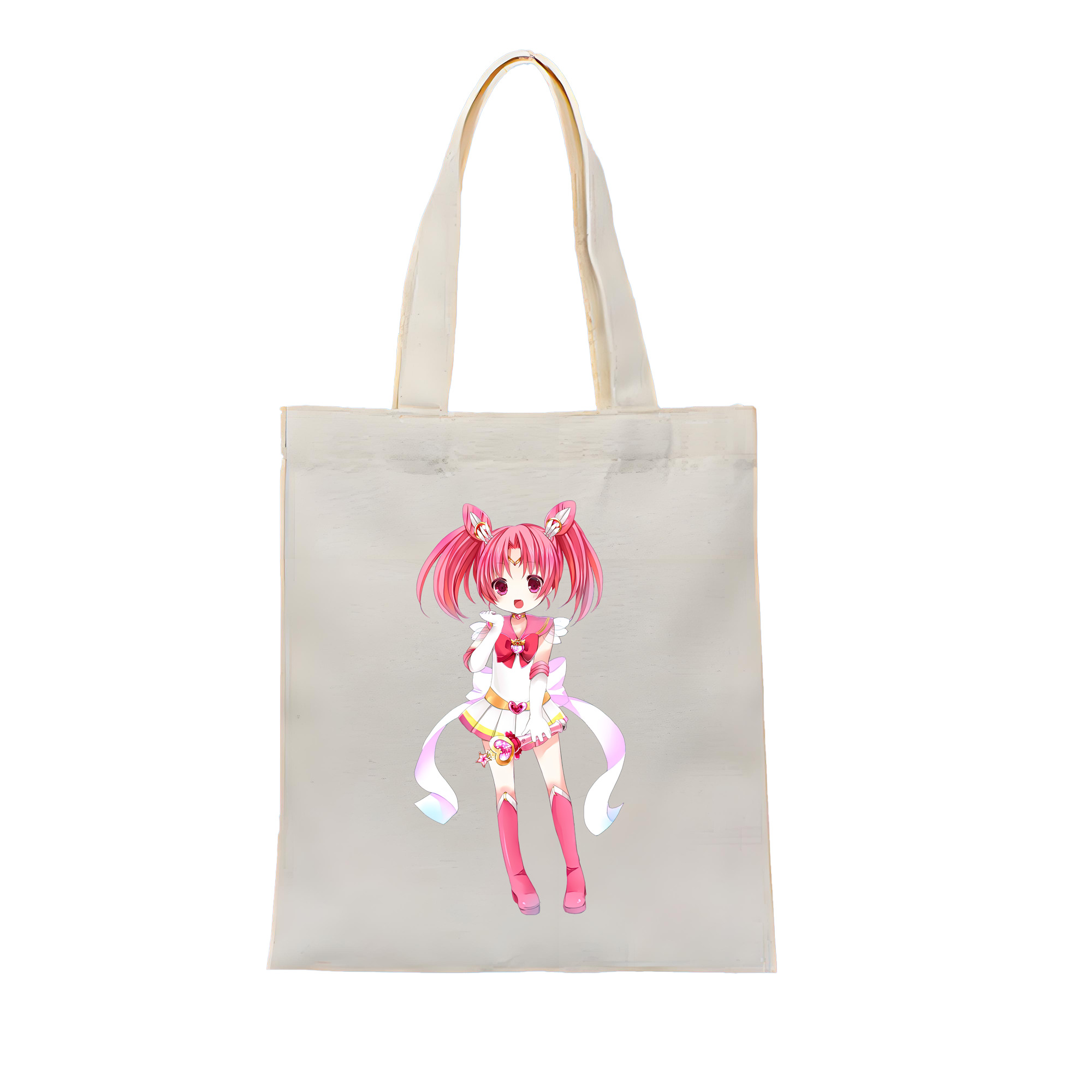 （画像用） 美少女戦士セーラームーン ちびうさ Sailor Moon Chibiusa Tsukino Usagi Small Lady Serenity 縦型キャンバス生地手提げバッグ　トートバッグ