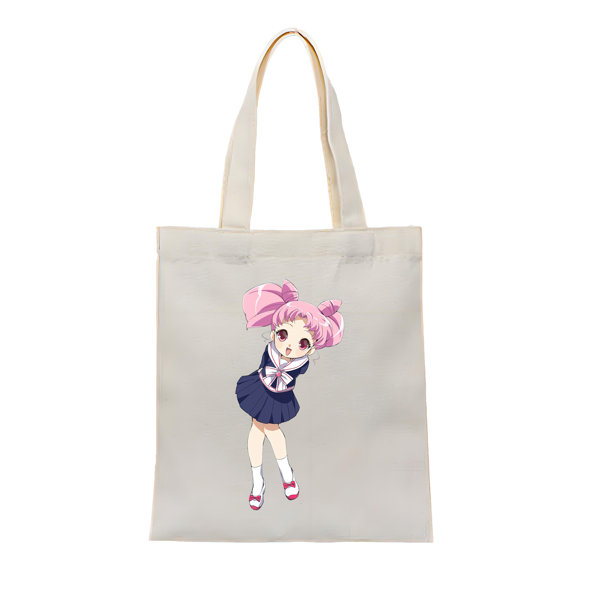 （画像用） 美少女戦士セーラームーン ちびうさ Sailor Moon Chibiusa Tsukino Usagi Small Lady Serenity 縦型キャンバス生地手提げバッグ　トートバッグ