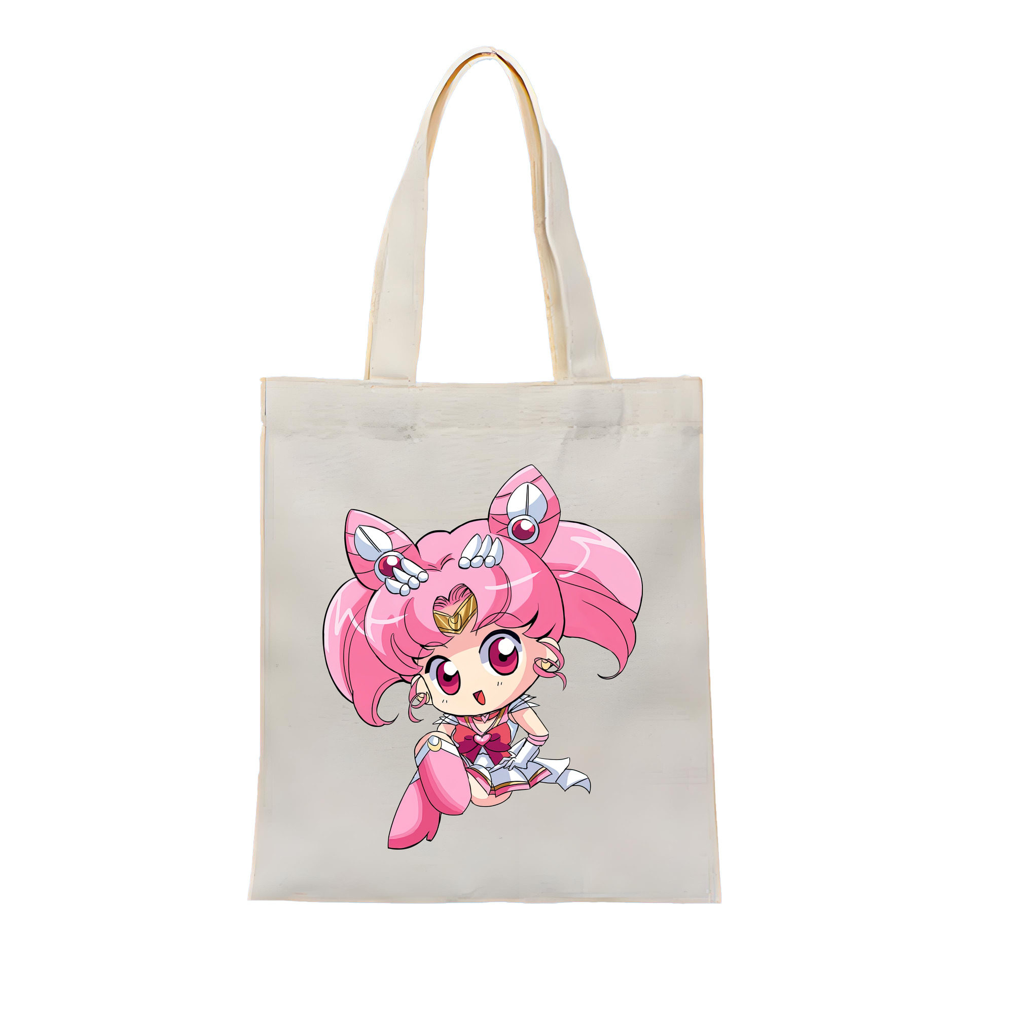 （画像用） 美少女戦士セーラームーン ちびうさ Sailor Moon Chibiusa Tsukino Usagi Small Lady Serenity 縦型キャンバス生地手提げバッグ　トートバッグ