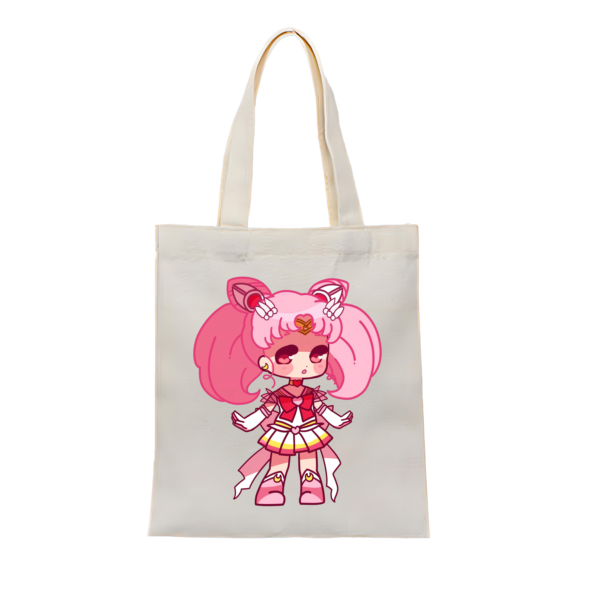 （画像用） 美少女戦士セーラームーン ちびうさ Sailor Moon Chibiusa Tsukino Usagi Small Lady Serenity 縦型キャンバス生地手提げバッグ　トートバッグ