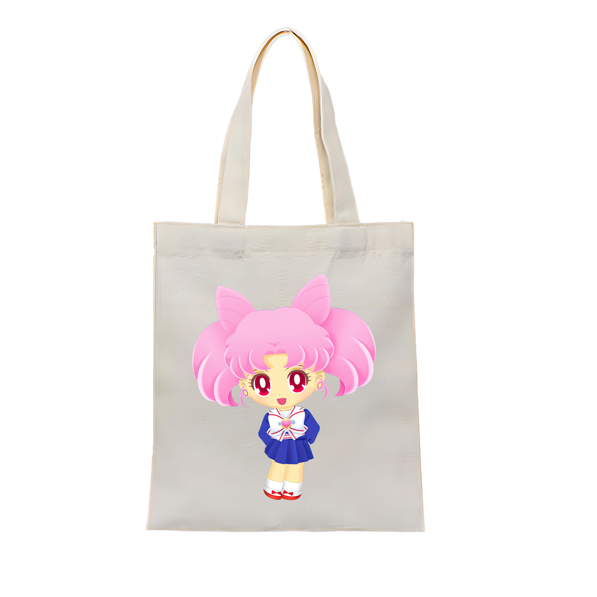 （画像用） 美少女戦士セーラームーン ちびうさ Sailor Moon Chibiusa Tsukino Usagi Small Lady Serenity 縦型キャンバス生地手提げバッグ　トートバッグ