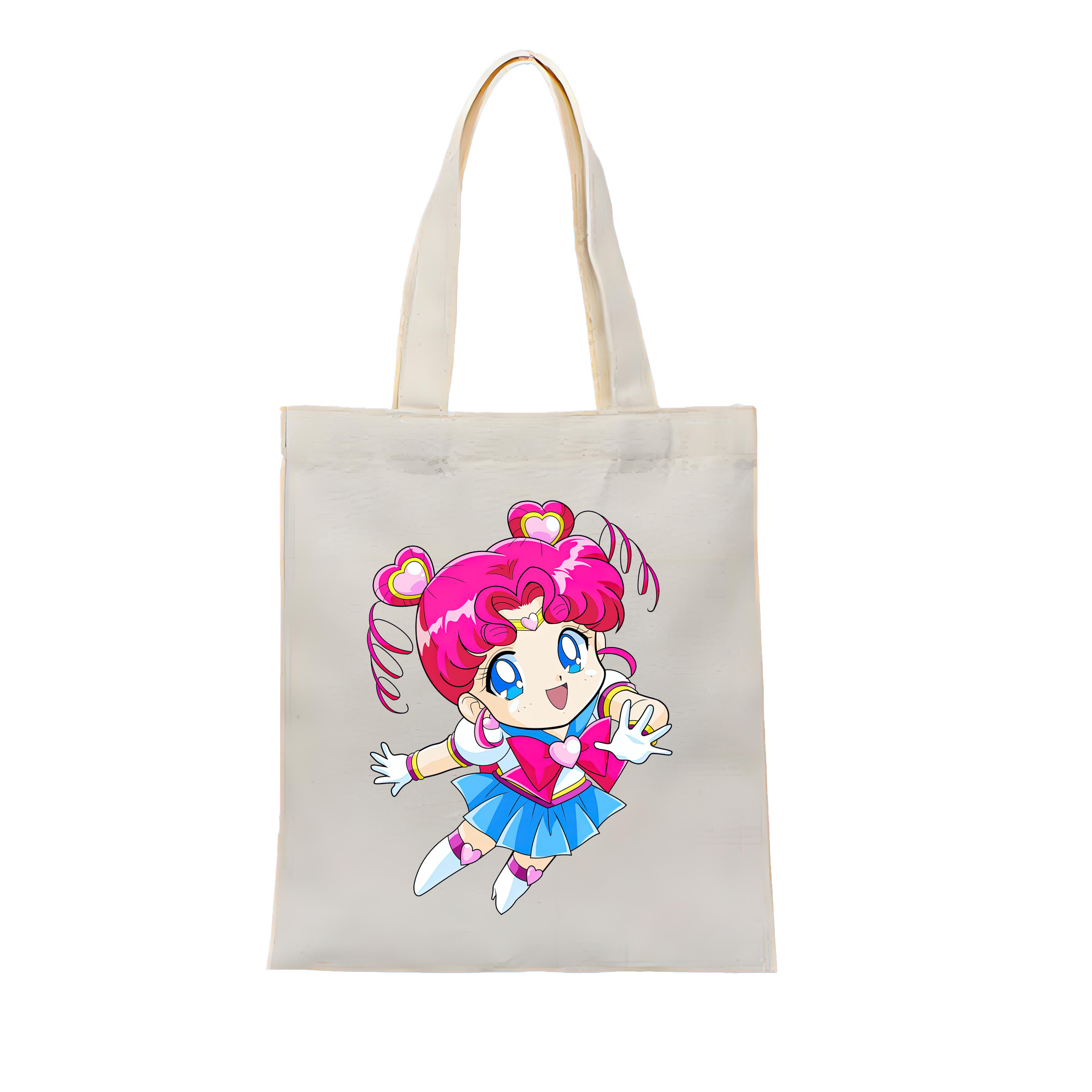 （画像用） 美少女戦士セーラームーン ちびうさ Sailor Moon Chibiusa Tsukino Usagi Small Lady Serenity 縦型キャンバス生地手提げバッグ　トートバッグ