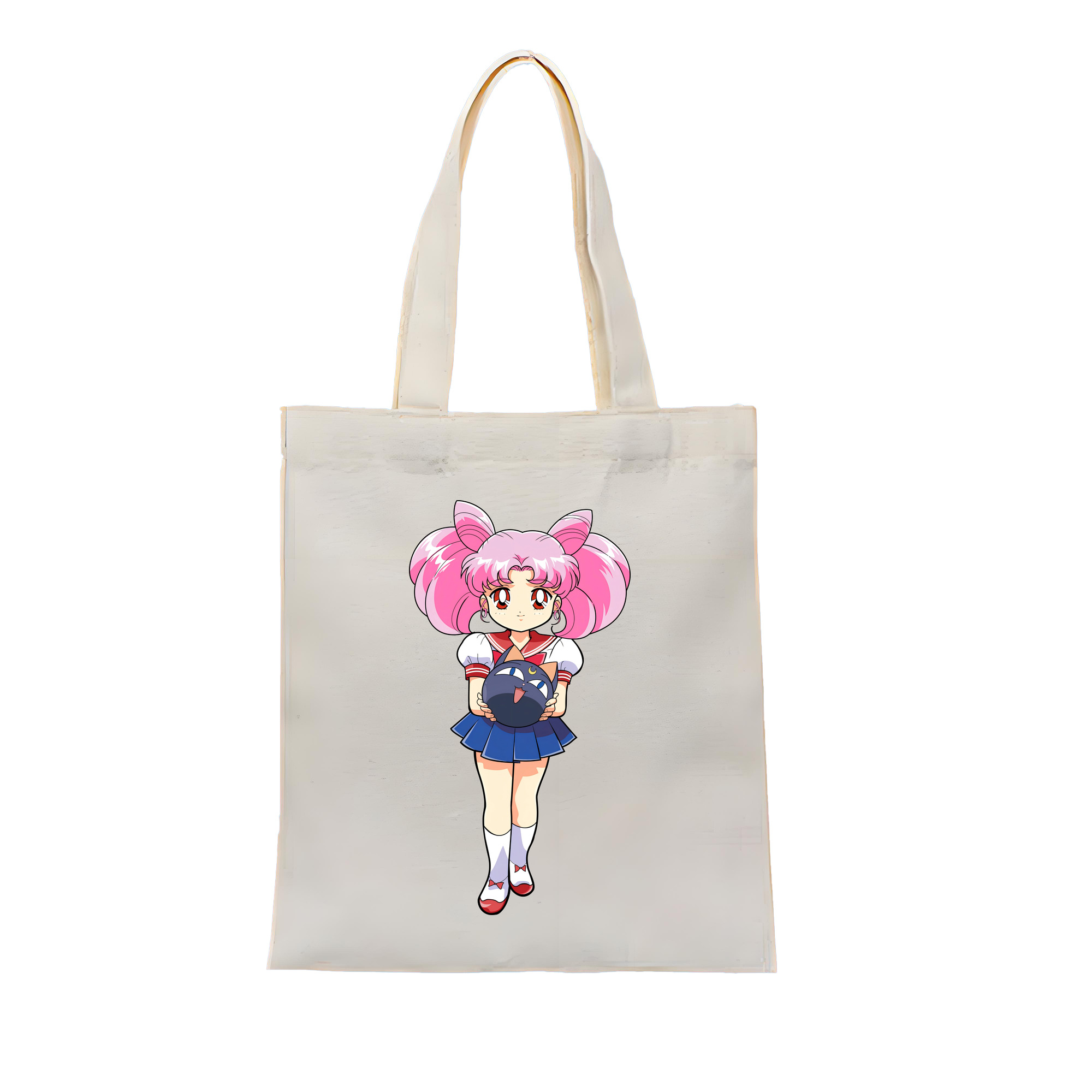 （画像用） 美少女戦士セーラームーン ちびうさ Sailor Moon Chibiusa Tsukino Usagi Small Lady Serenity 縦型キャンバス生地手提げバッグ　トートバッグ