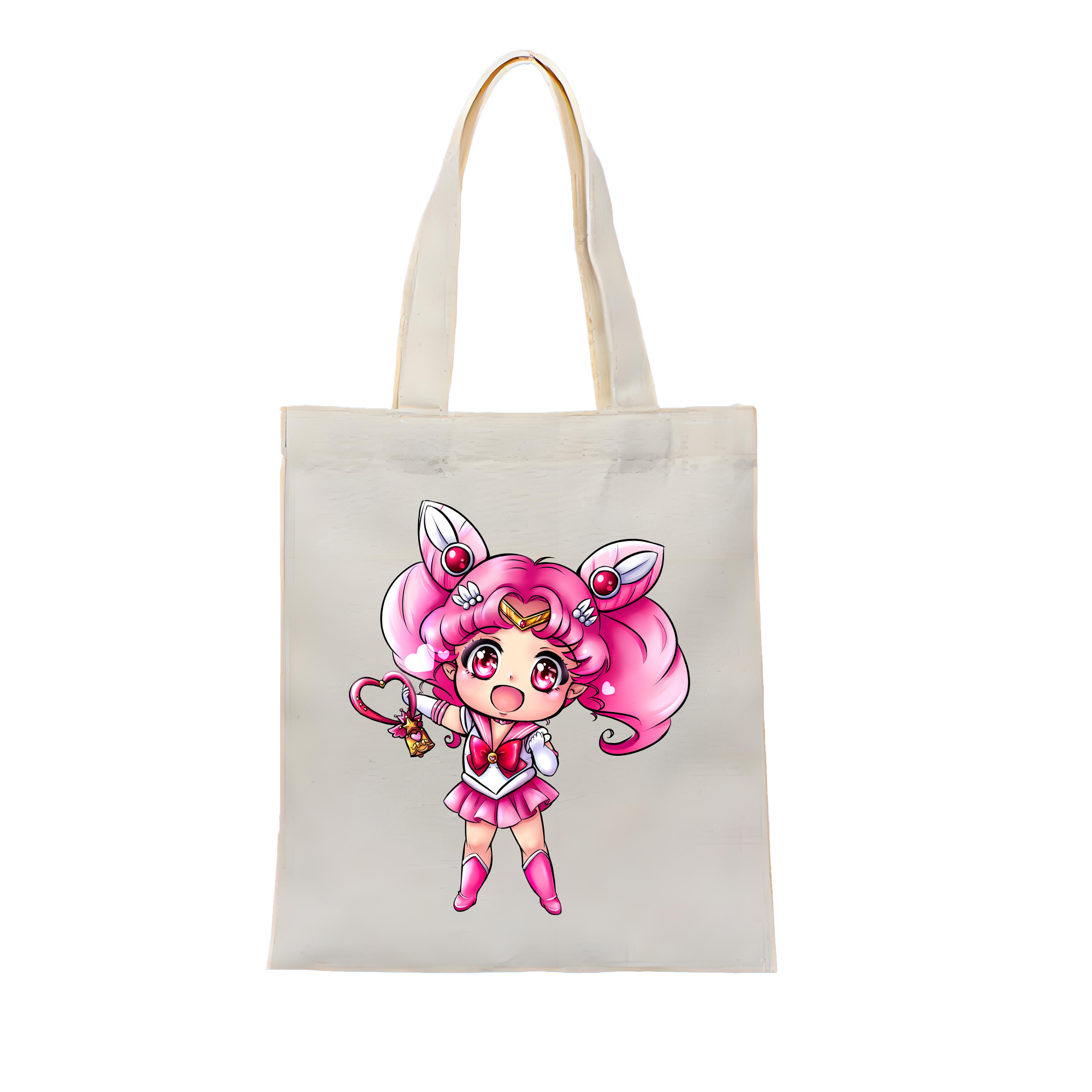 （画像用） 美少女戦士セーラームーン ちびうさ Sailor Moon Chibiusa Tsukino Usagi Small Lady Serenity 縦型キャンバス生地手提げバッグ　トートバッグ
