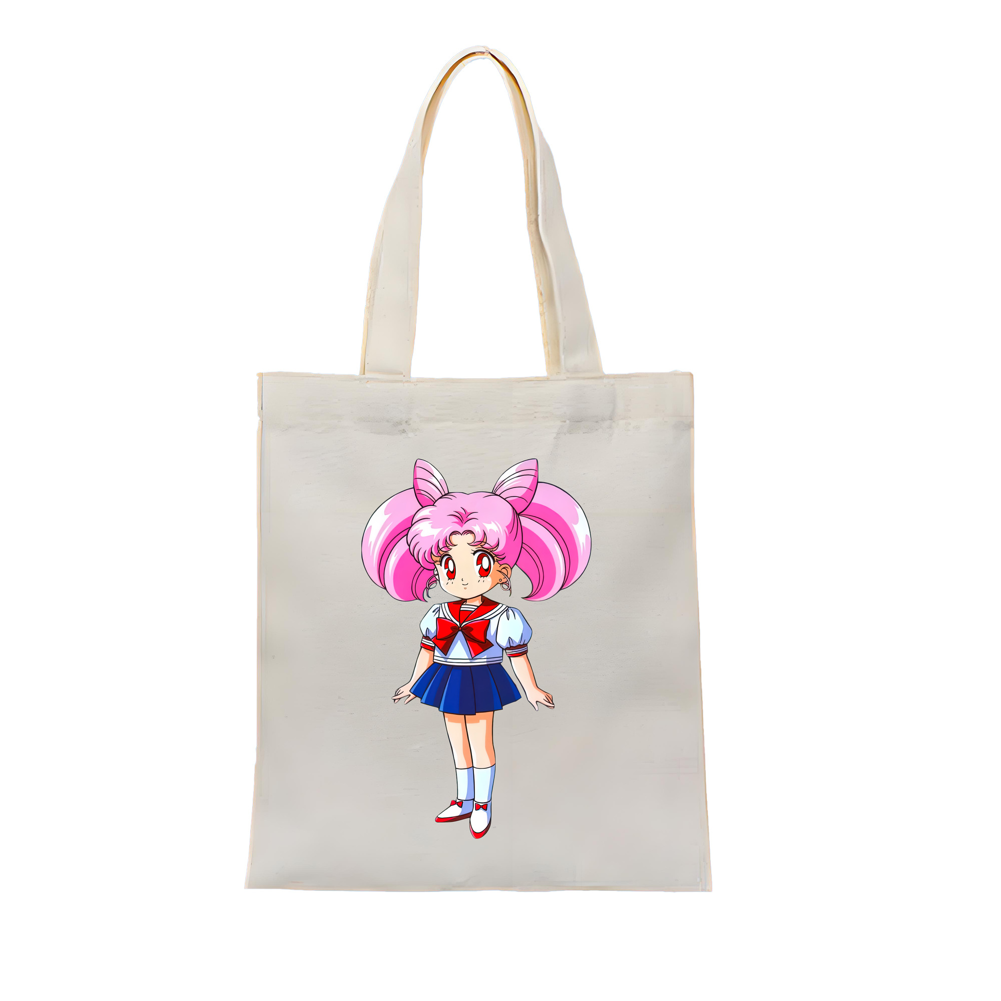 （画像用） 美少女戦士セーラームーン ちびうさ Sailor Moon Chibiusa Tsukino Usagi Small Lady Serenity 縦型キャンバス生地手提げバッグ　トートバッグ