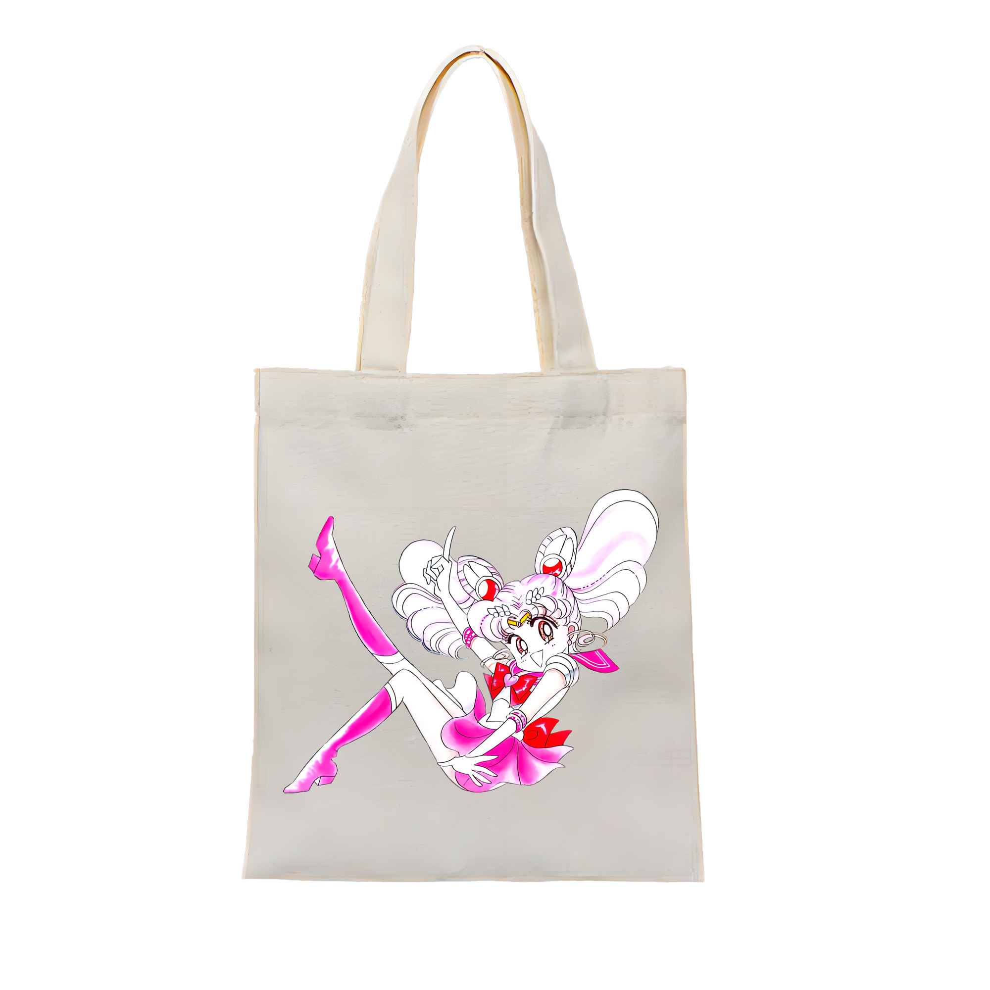 （画像用） 美少女戦士セーラームーン ちびうさ Sailor Moon Chibiusa Tsukino Usagi Small Lady Serenity 縦型キャンバス生地手提げバッグ　トートバッグ