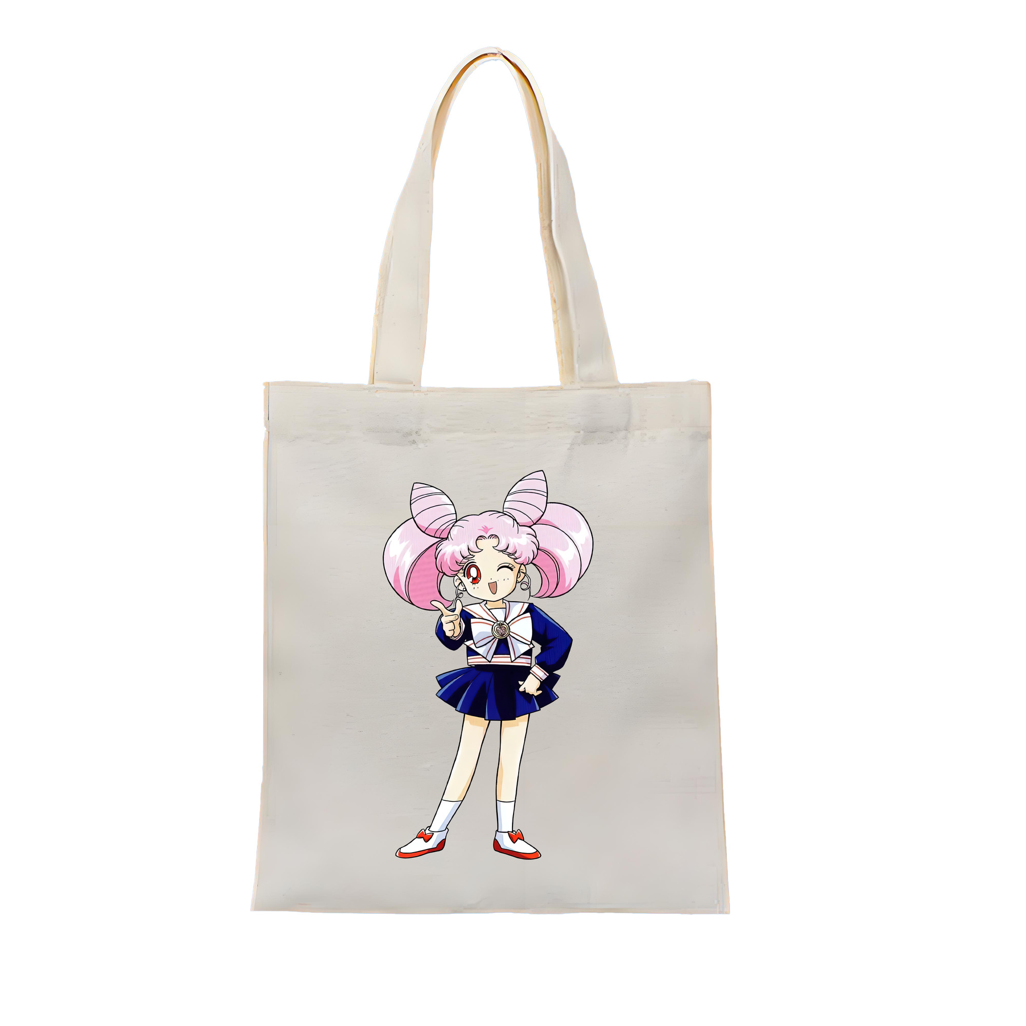 （画像用） 美少女戦士セーラームーン ちびうさ Sailor Moon Chibiusa Tsukino Usagi Small Lady Serenity 縦型キャンバス生地手提げバッグ　トートバッグ