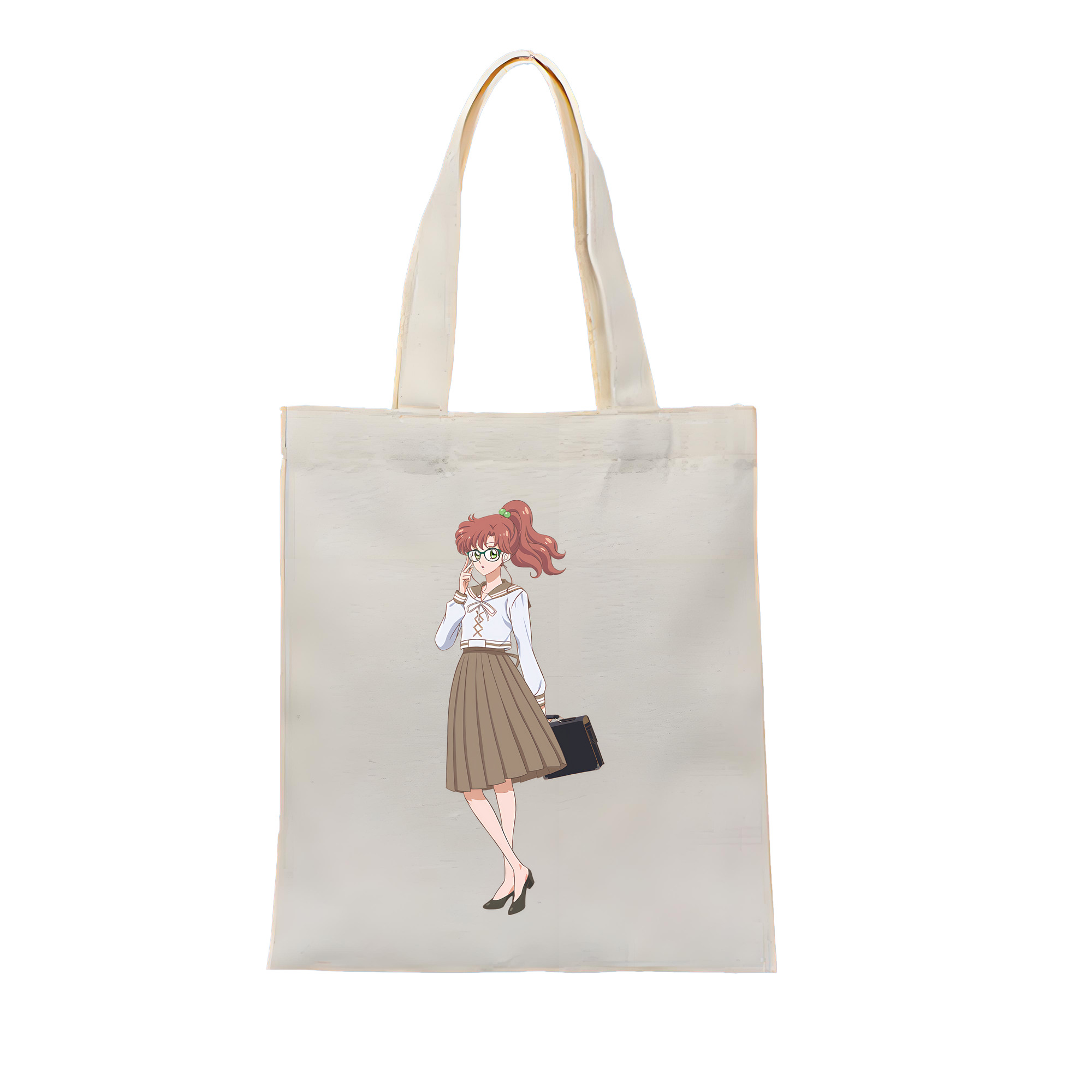 （画像用） 美少女戦士セーラームーン 木野 まこと きの まこと Sailor Moon Kino Makoto （セーラージュピター；Sailor Jupiter） 縦型キャンバス生地手提げバッグ　トートバッグ
