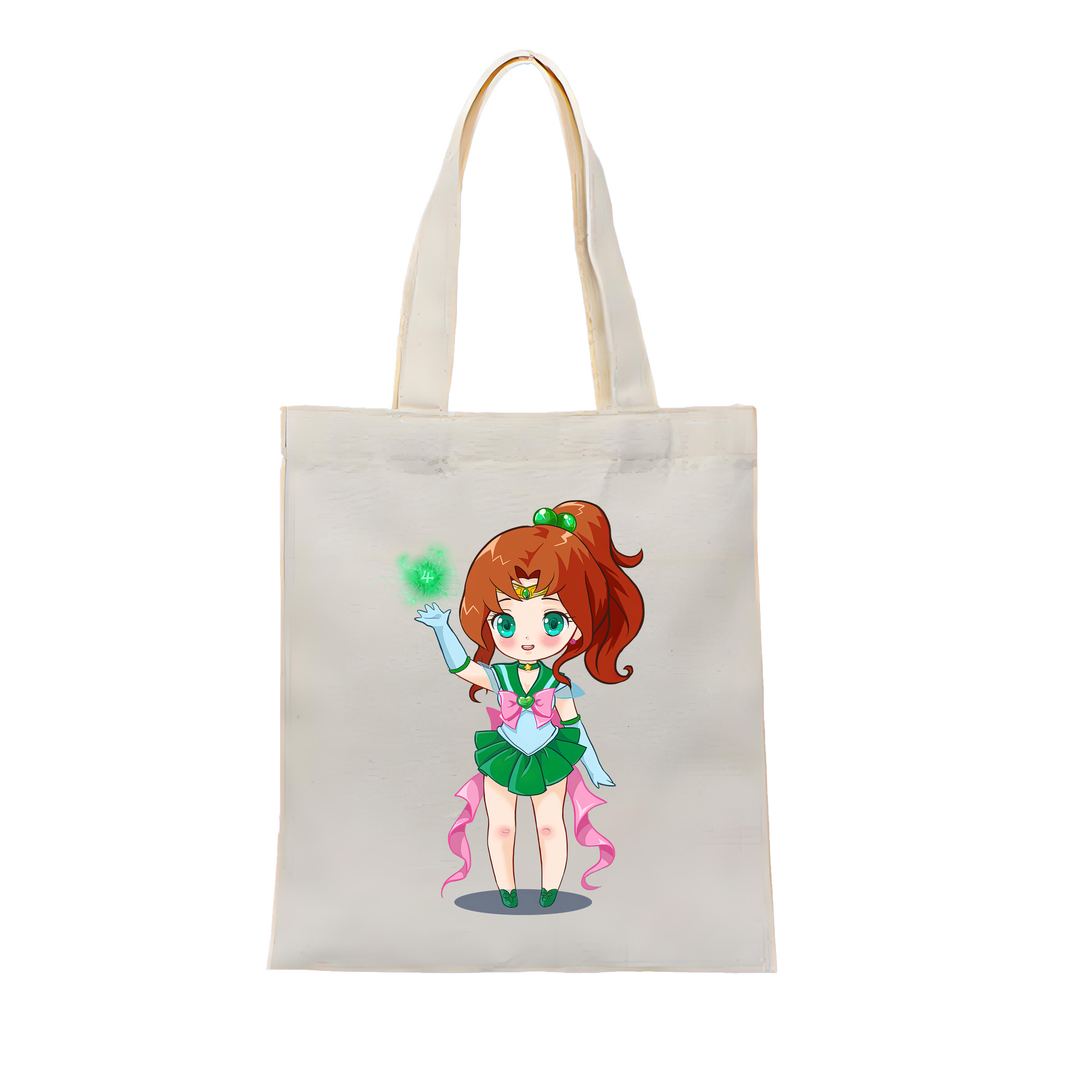 （画像用） 美少女戦士セーラームーン 木野 まこと きの まこと Sailor Moon Kino Makoto （セーラージュピター；Sailor Jupiter） 縦型キャンバス生地手提げバッグ　トートバッグ