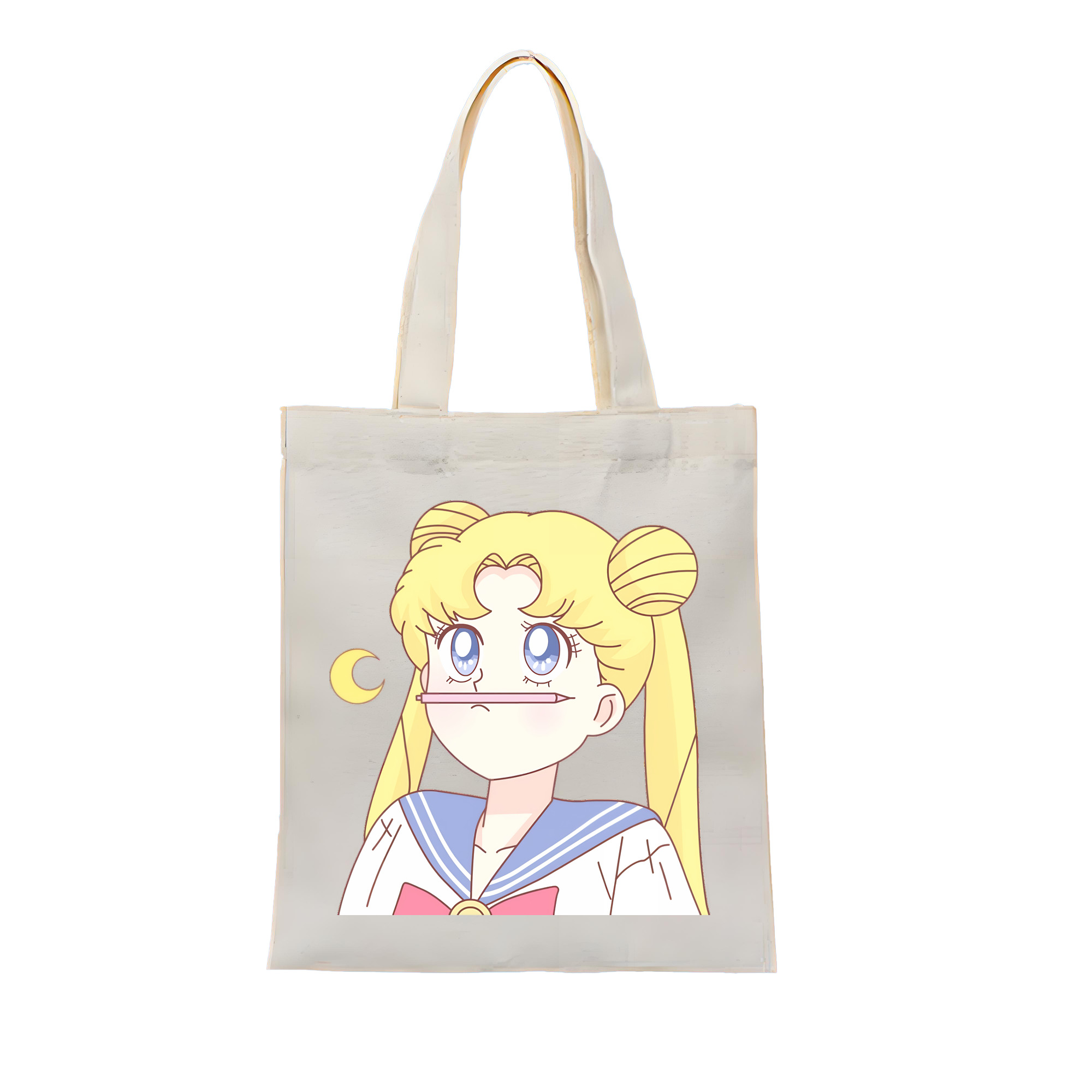 （画像用） 美少女戦士セーラームーン 愛野 美奈子 あいの みなこ Sailor Moon Aino Minako 縦型キャンバス生地手提げバッグ　トートバッグ