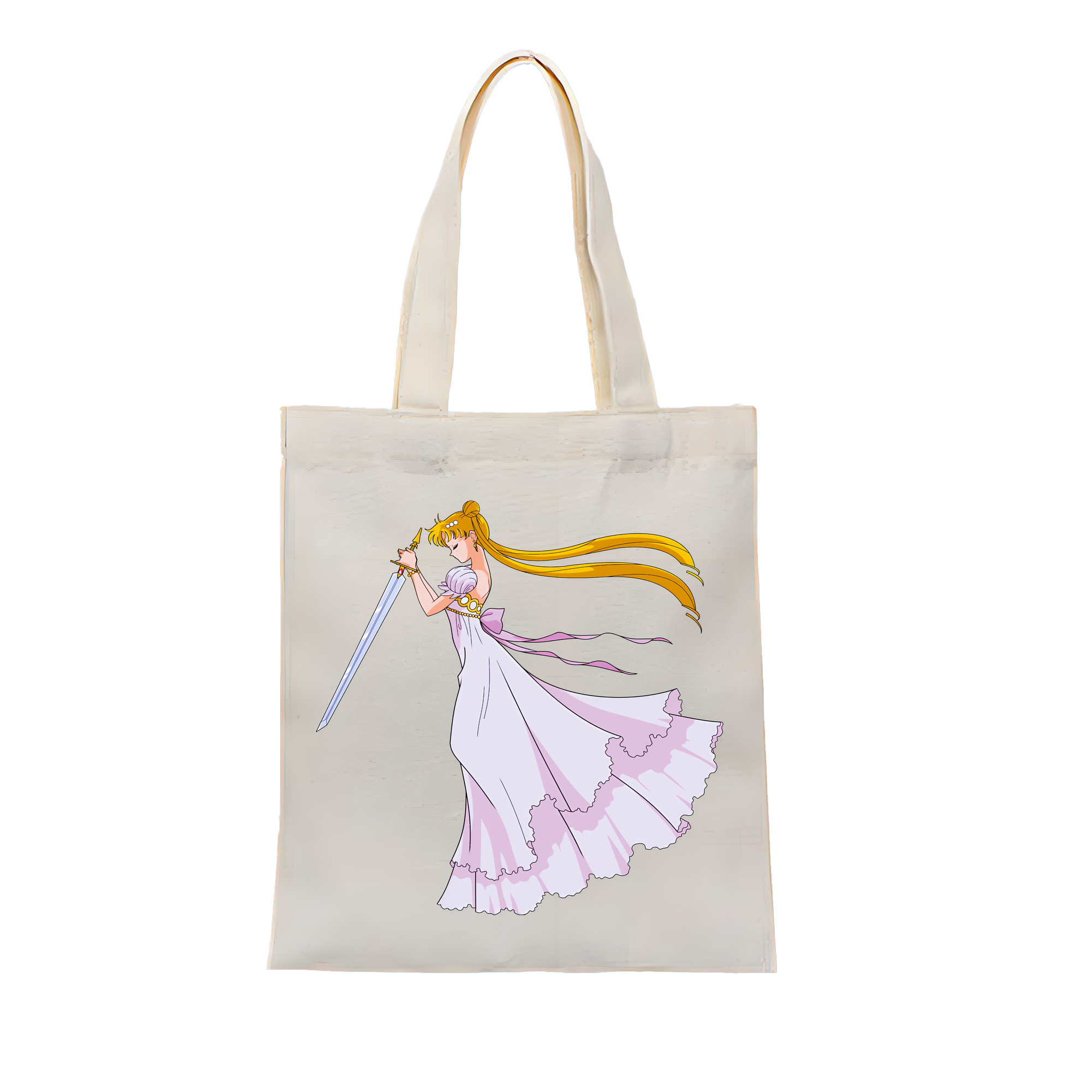 （画像用） 美少女戦士セーラームーン 愛野 美奈子 あいの みなこ Sailor Moon Aino Minako 縦型キャンバス生地手提げバッグ　トートバッグ