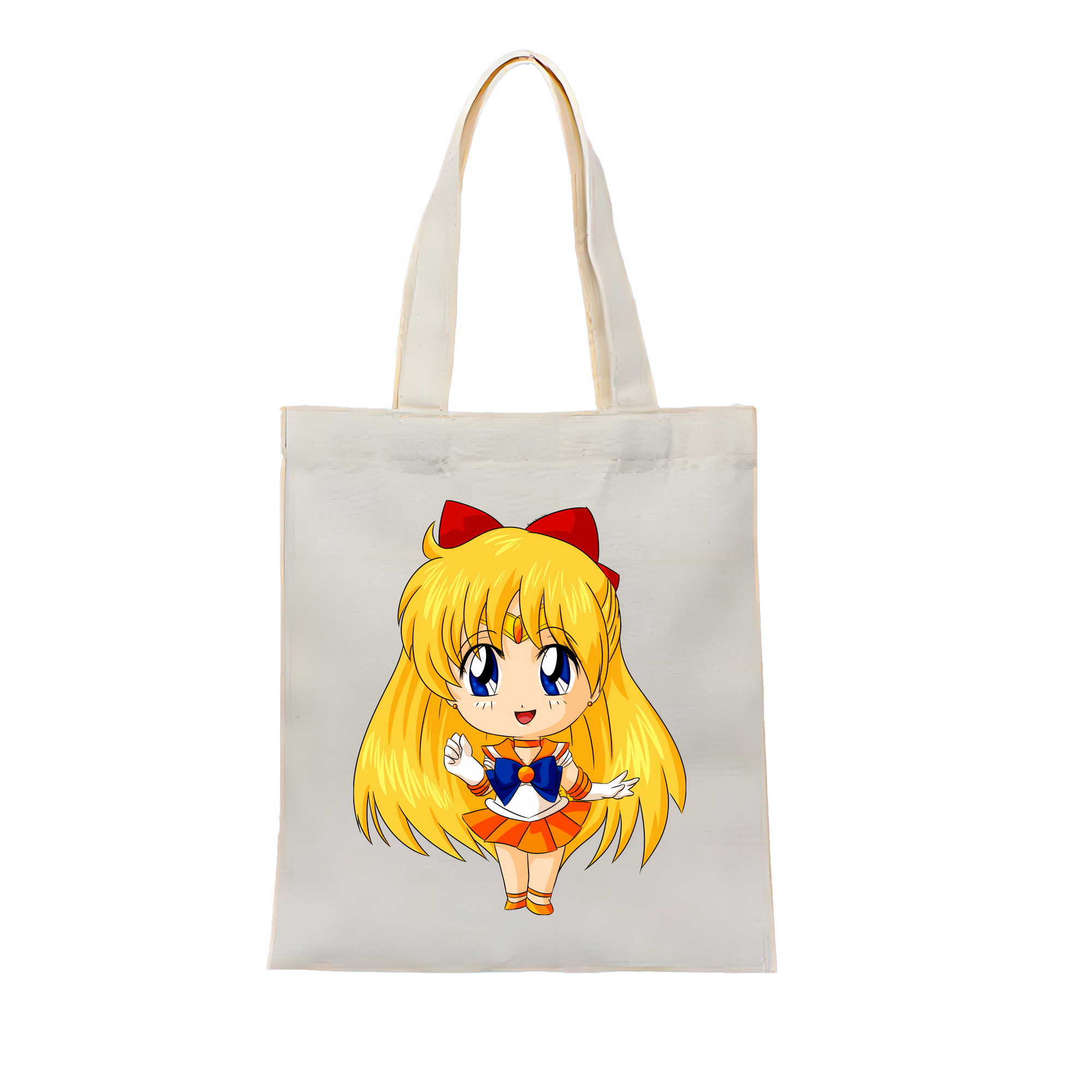 （画像用） 美少女戦士セーラームーン 愛野 美奈子 あいの みなこ Sailor Moon Aino Minako 縦型キャンバス生地手提げバッグ　トートバッグ