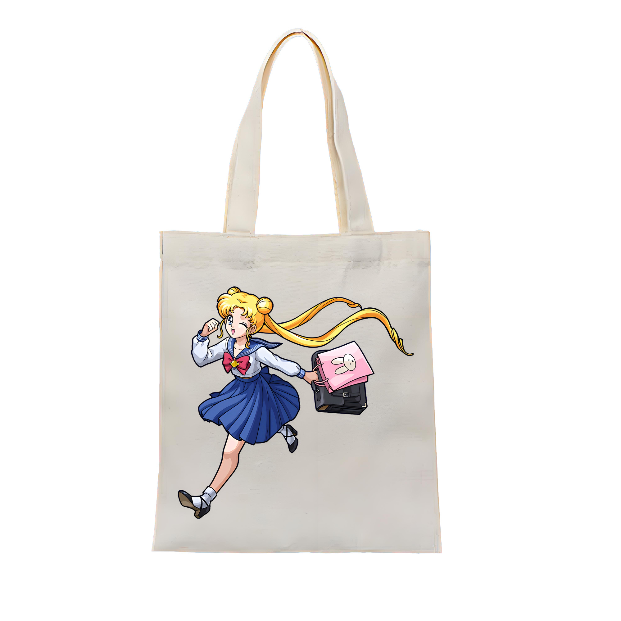 （画像用） 美少女戦士セーラームーン 愛野 美奈子 あいの みなこ Sailor Moon Aino Minako 縦型キャンバス生地手提げバッグ　トートバッグ