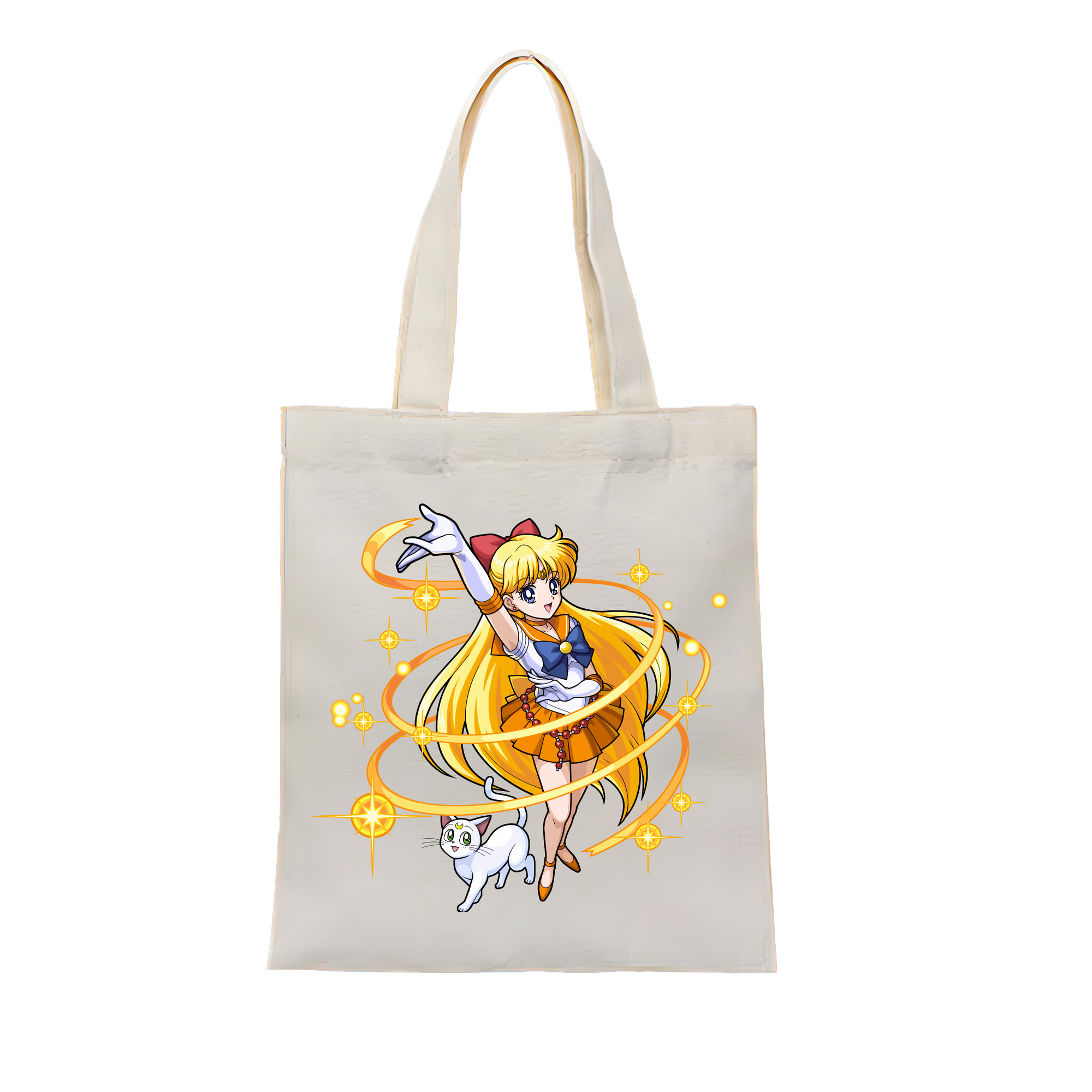（画像用） 美少女戦士セーラームーン 愛野 美奈子 あいの みなこ Sailor Moon Aino Minako 縦型キャンバス生地手提げバッグ　トートバッグ
