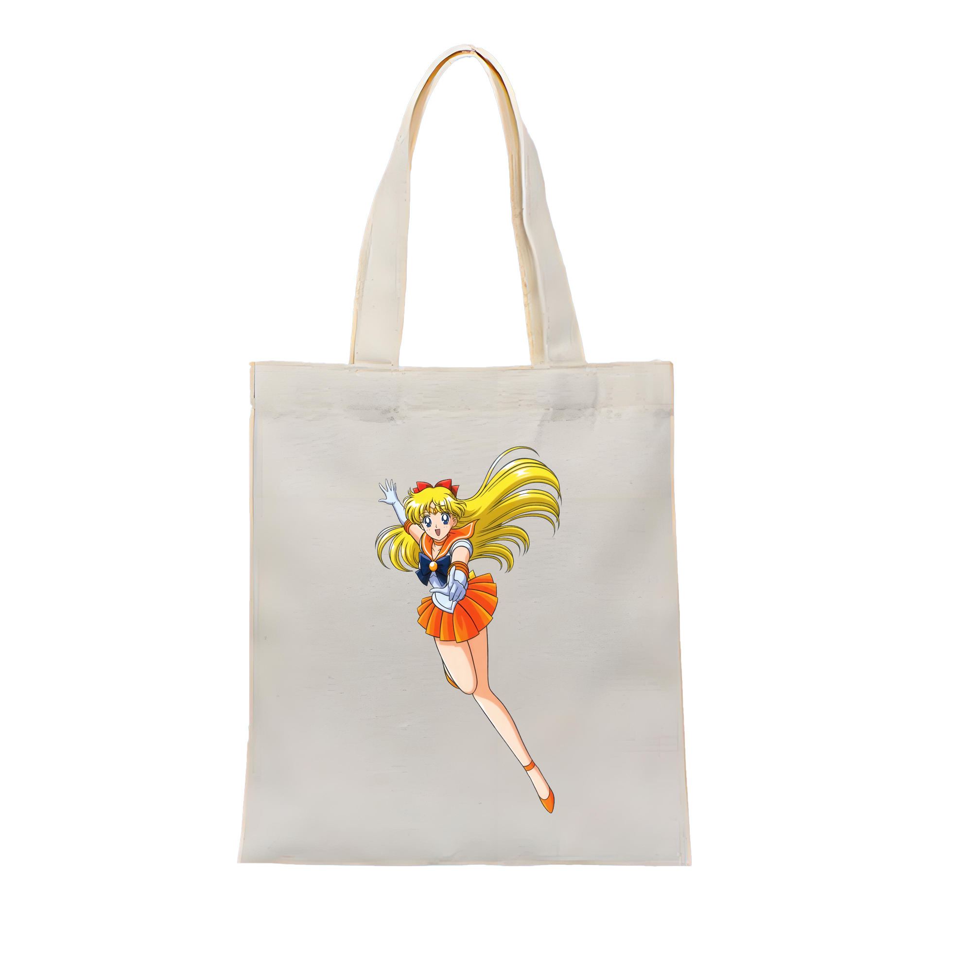 （画像用） 美少女戦士セーラームーン 愛野 美奈子 あいの みなこ Sailor Moon Aino Minako 縦型キャンバス生地手提げバッグ　トートバッグ
