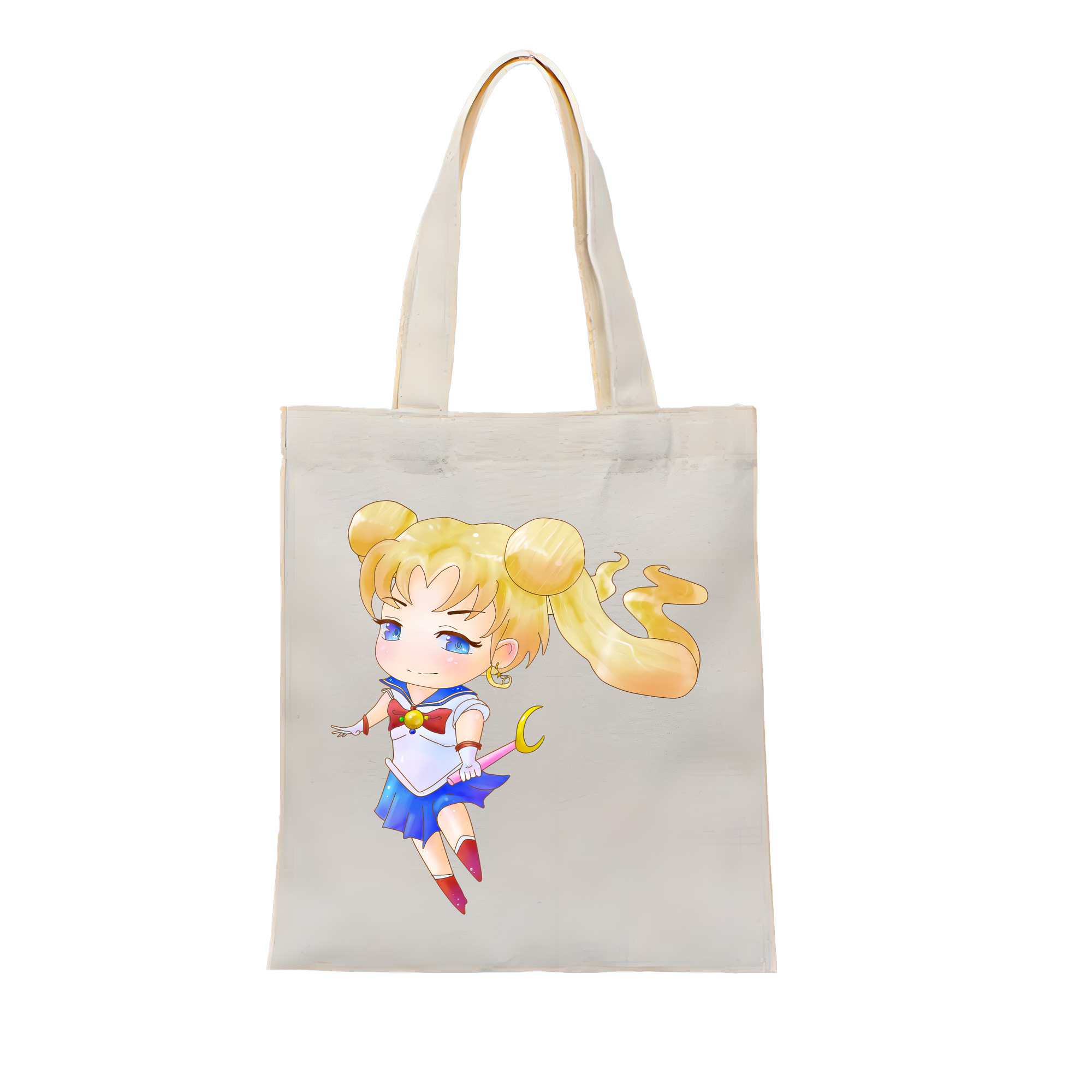 （画像用） 美少女戦士セーラームーン 愛野 美奈子 あいの みなこ Sailor Moon Aino Minako 縦型キャンバス生地手提げバッグ　トートバッグ