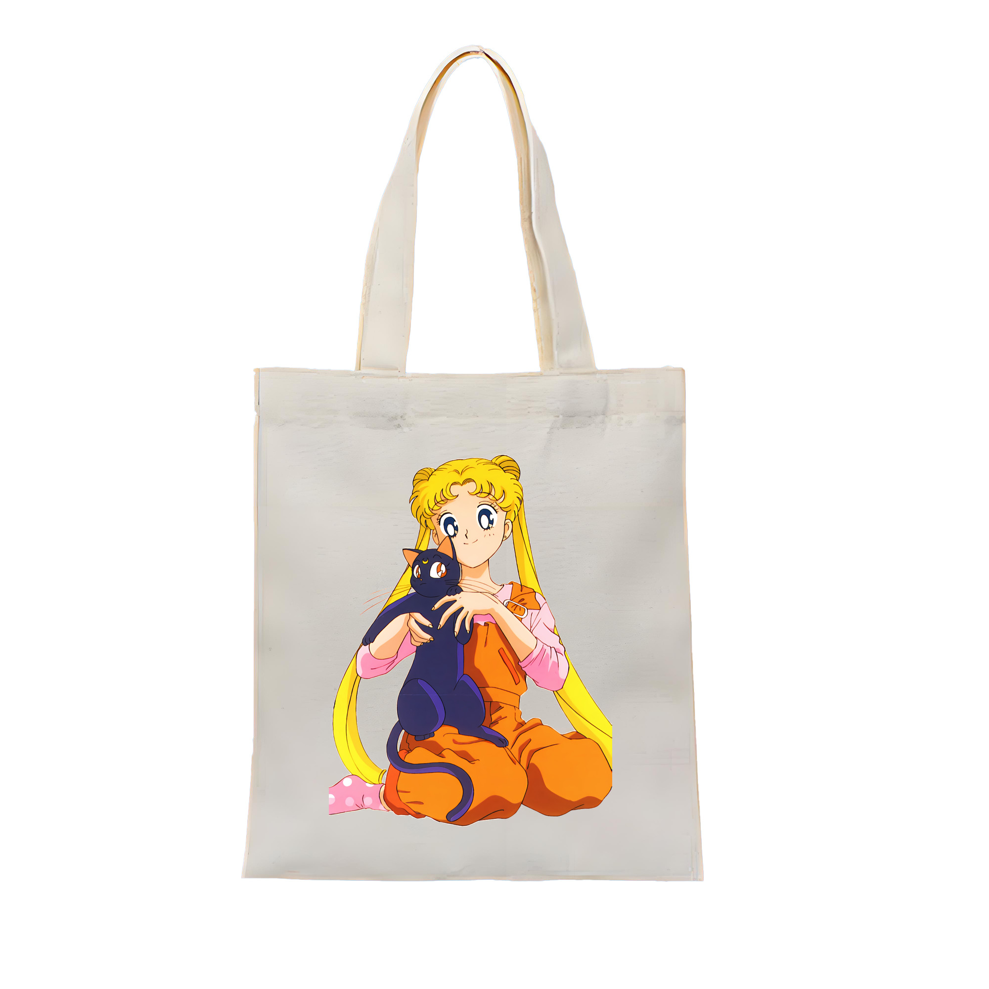（画像用） 美少女戦士セーラームーン 愛野 美奈子 あいの みなこ Sailor Moon Aino Minako 縦型キャンバス生地手提げバッグ　トートバッグ