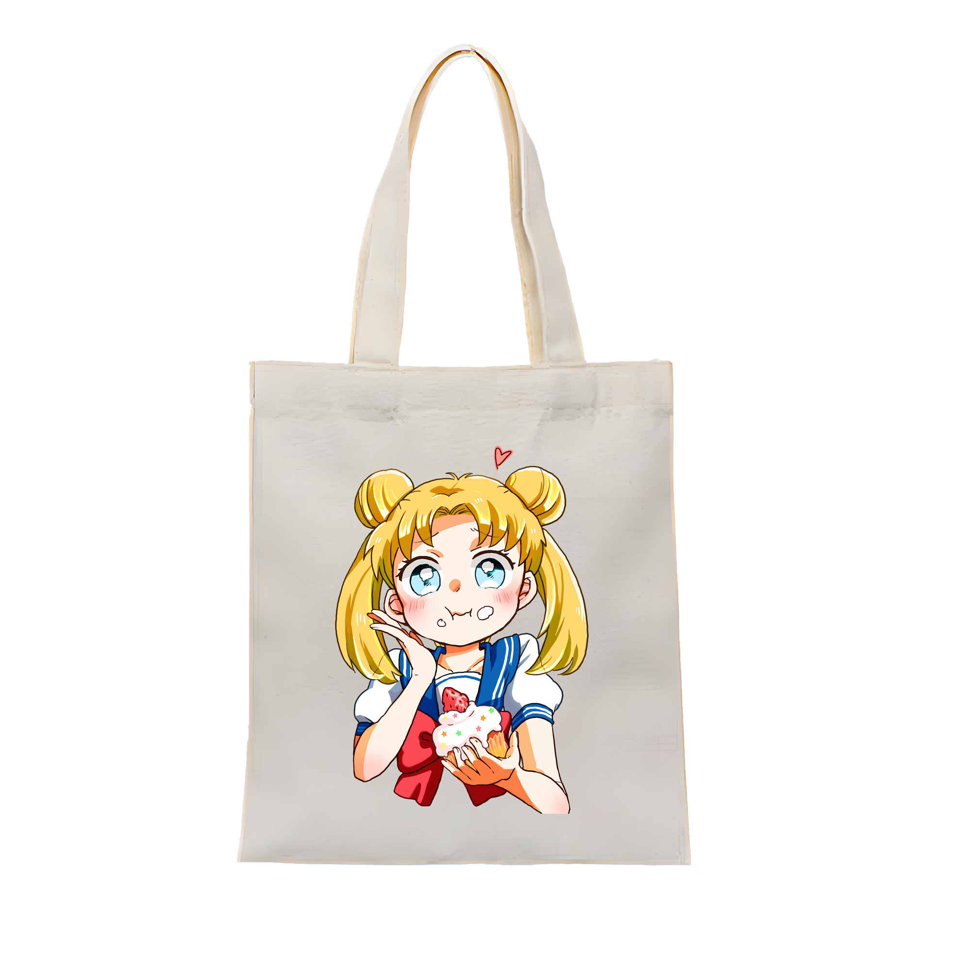 （画像用） 美少女戦士セーラームーン 愛野 美奈子 あいの みなこ Sailor Moon Aino Minako 縦型キャンバス生地手提げバッグ　トートバッグ