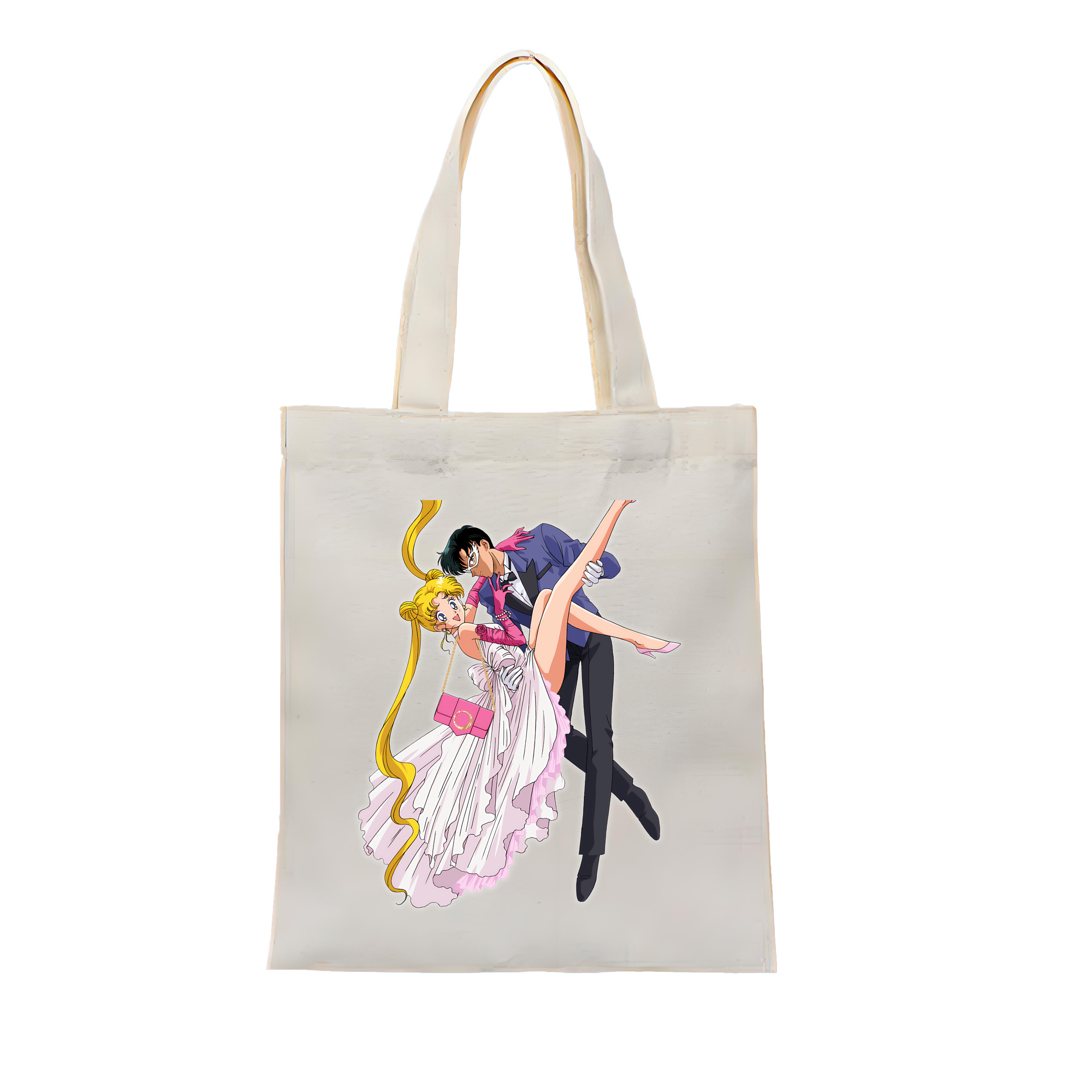 （画像用） 美少女戦士セーラームーン 愛野 美奈子 あいの みなこ Sailor Moon Aino Minako 縦型キャンバス生地手提げバッグ　トートバッグ