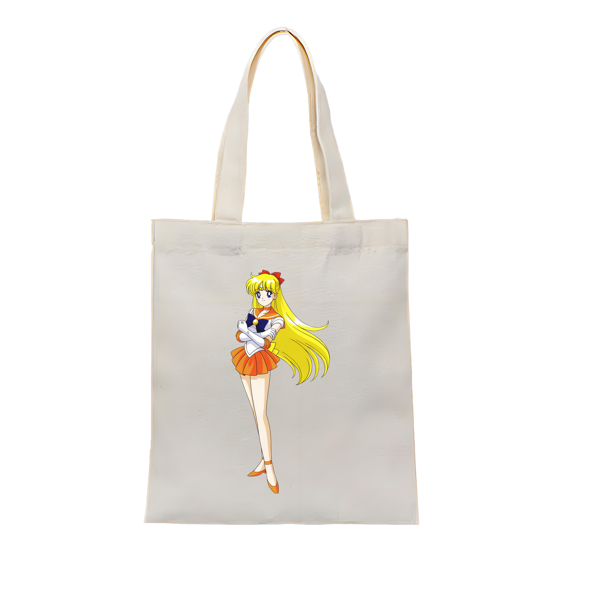 （画像用） 美少女戦士セーラームーン 愛野 美奈子 あいの みなこ Sailor Moon Aino Minako 縦型キャンバス生地手提げバッグ　トートバッグ