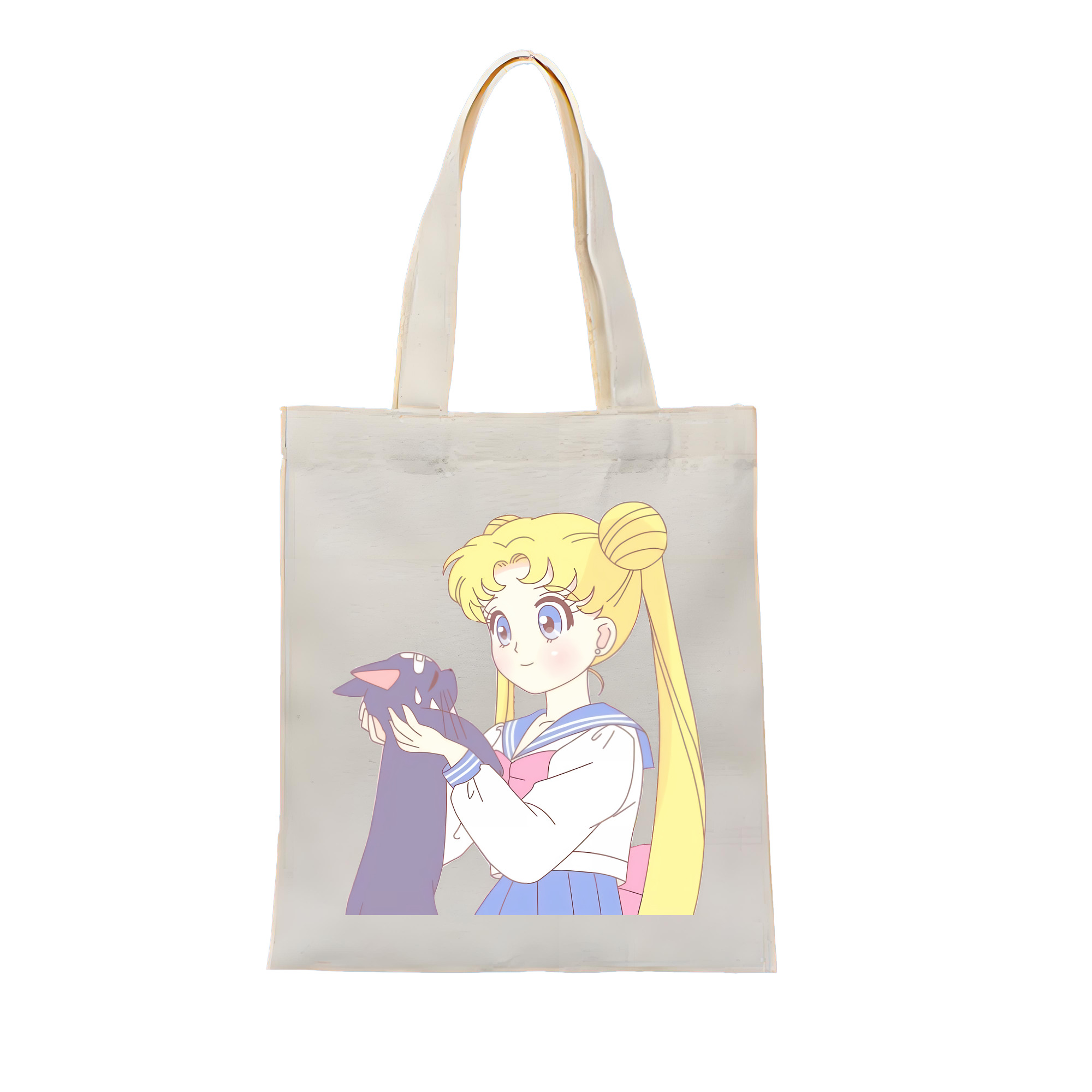 （画像用） 美少女戦士セーラームーン 愛野 美奈子 あいの みなこ Sailor Moon Aino Minako 縦型キャンバス生地手提げバッグ　トートバッグ