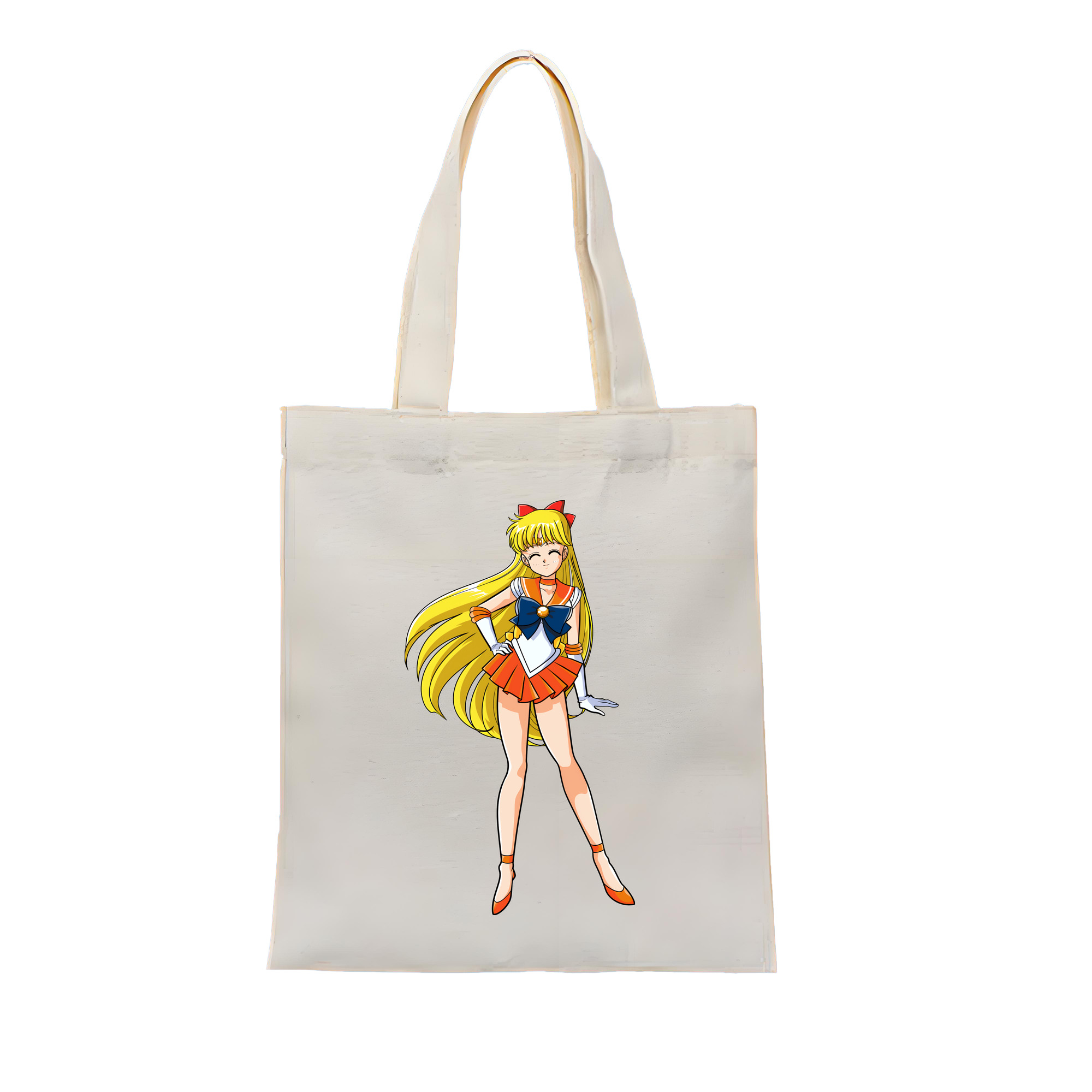 （画像用） 美少女戦士セーラームーン 愛野 美奈子 あいの みなこ Sailor Moon Aino Minako 縦型キャンバス生地手提げバッグ　トートバッグ