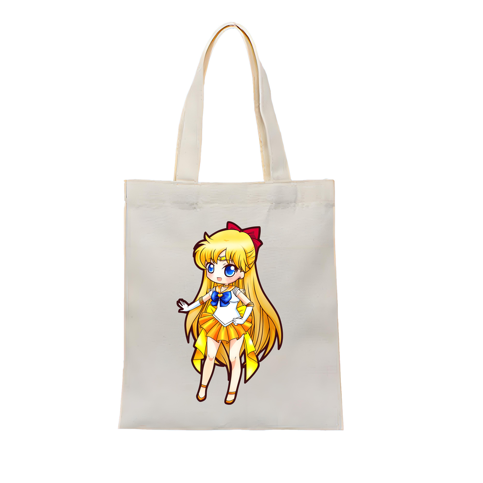 （画像用） 美少女戦士セーラームーン 愛野 美奈子 あいの みなこ Sailor Moon Aino Minako 縦型キャンバス生地手提げバッグ　トートバッグ