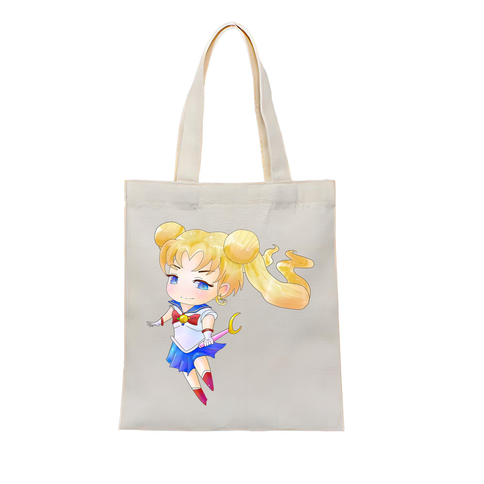 （画像用） 美少女戦士セーラームーン 愛野 美奈子 あいの みなこ Sailor Moon Aino Minako 縦型キャンバス生地手提げバッグ　トートバッグ