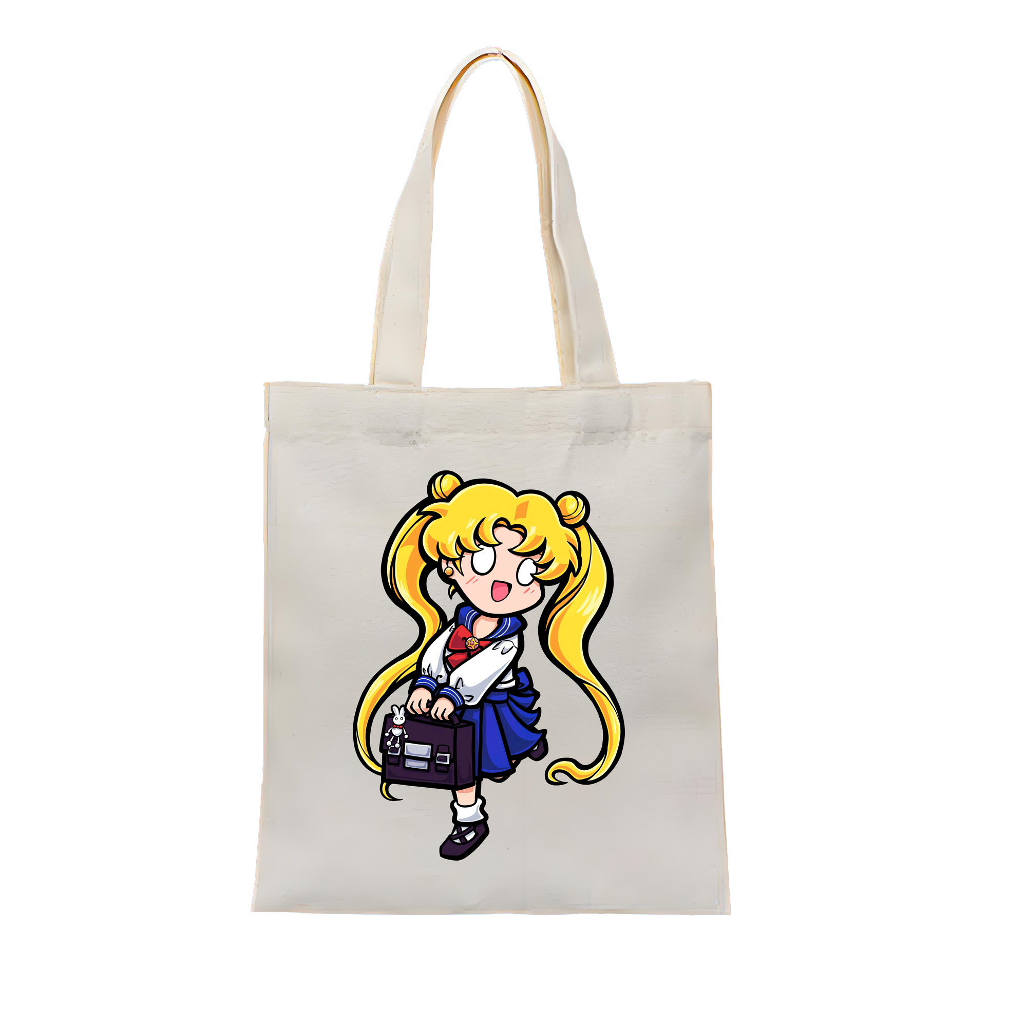（画像用） 美少女戦士セーラームーン 愛野 美奈子 あいの みなこ Sailor Moon Aino Minako 縦型キャンバス生地手提げバッグ　トートバッグ
