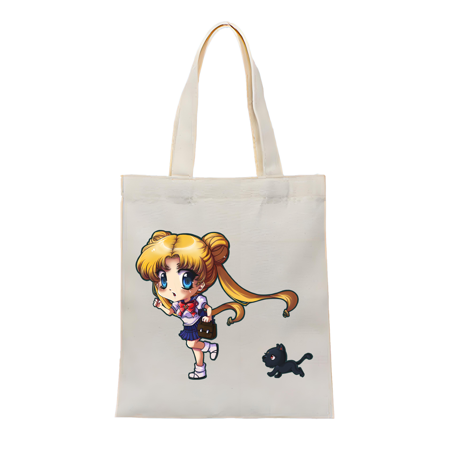（画像用） 美少女戦士セーラームーン 愛野 美奈子 あいの みなこ Sailor Moon Aino Minako 縦型キャンバス生地手提げバッグ　トートバッグ