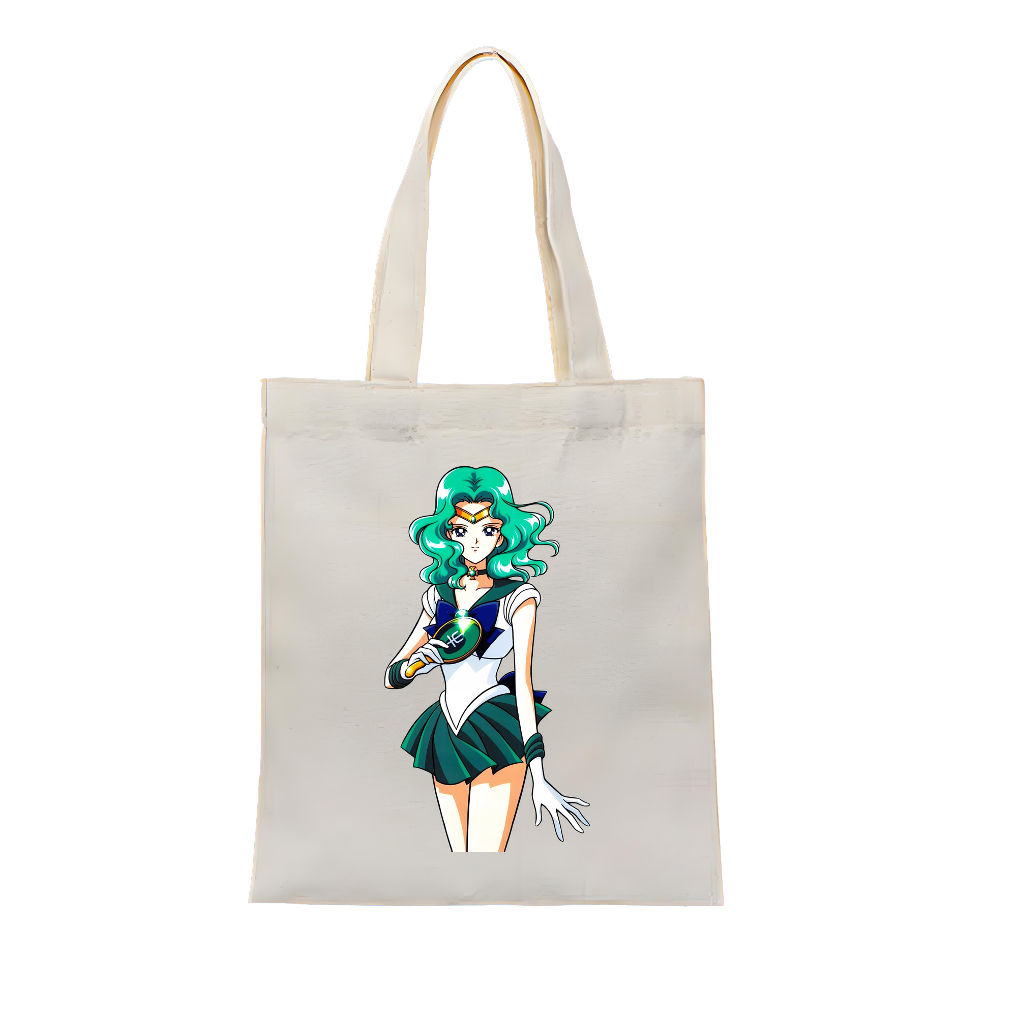 （画像用） 美少女戦士セーラームーン 海王 みちる（かいおう みちる） Sailor Moon Kaiou Michiru 縦型キャンバス生地手提げバッグ　トートバッグ