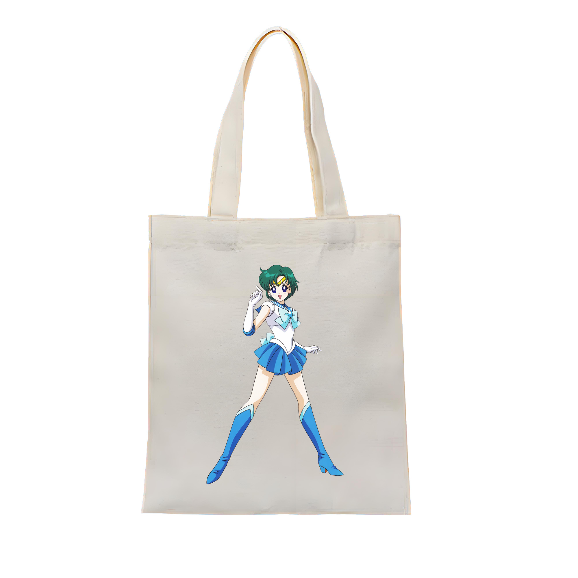（画像用） 美少女戦士セーラームーン 海王 みちる（かいおう みちる） Sailor Moon Kaiou Michiru 縦型キャンバス生地手提げバッグ　トートバッグ