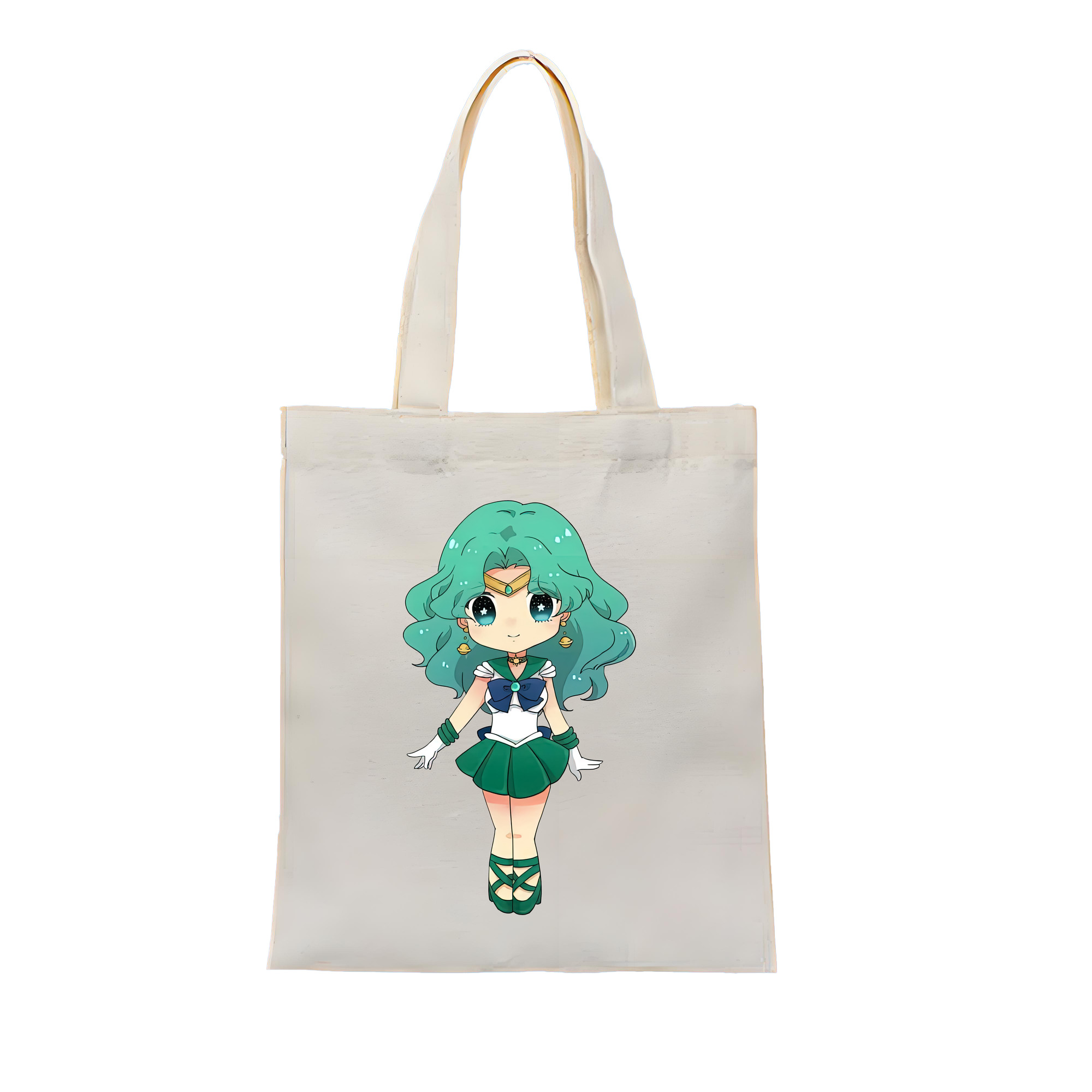（画像用） 美少女戦士セーラームーン 海王 みちる（かいおう みちる） Sailor Moon Kaiou Michiru 縦型キャンバス生地手提げバッグ　トートバッグ