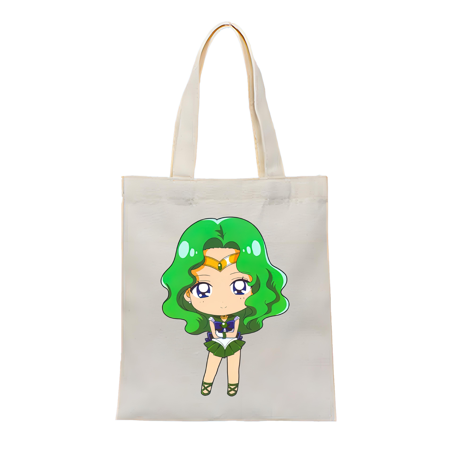 （画像用） 美少女戦士セーラームーン 海王 みちる（かいおう みちる） Sailor Moon Kaiou Michiru 縦型キャンバス生地手提げバッグ　トートバッグ