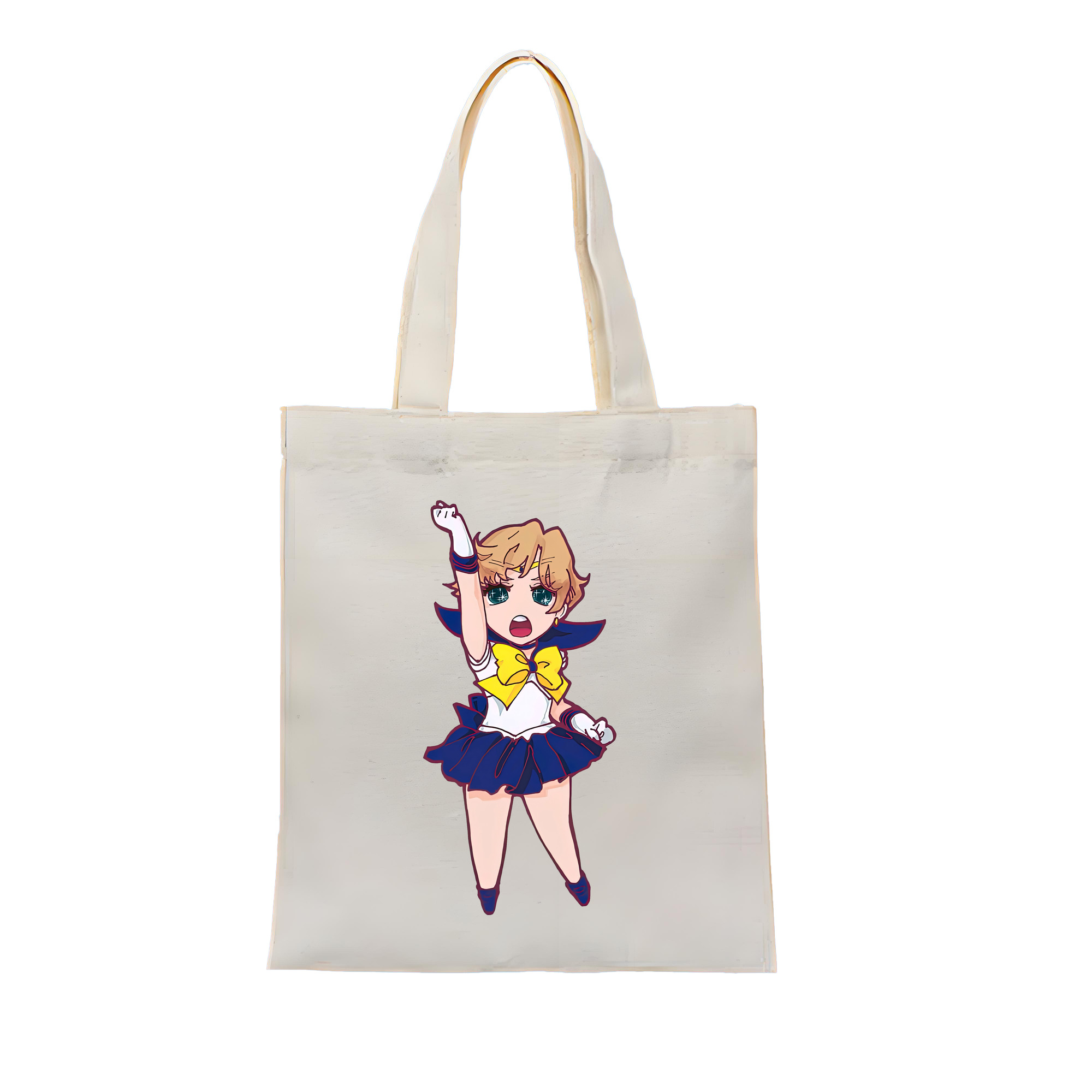 （画像用） 美少女戦士セーラームーン 天王はるか Sailor Moon Tenoh Haruka 縦型キャンバス生地手提げバッグ　トートバッグ