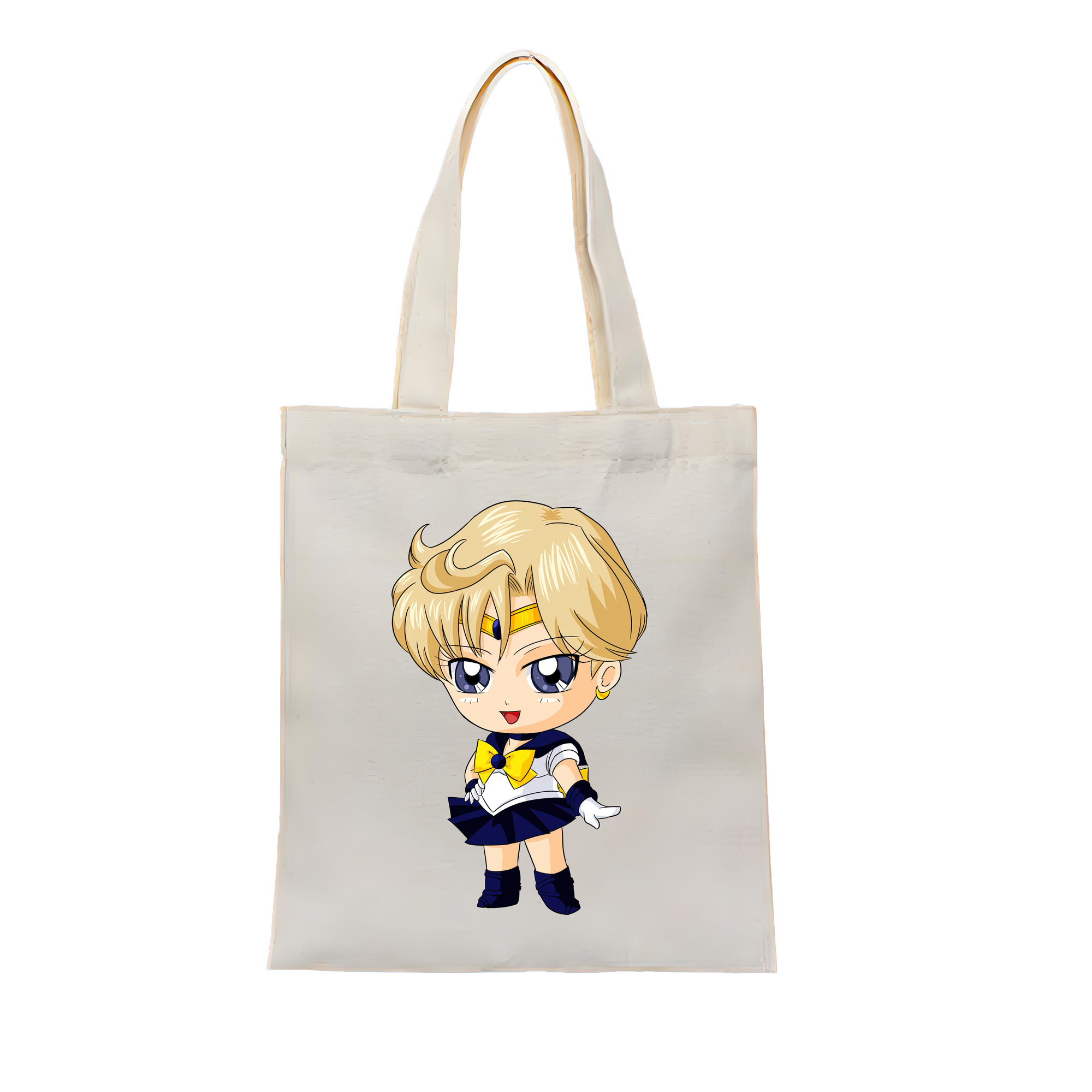 （画像用） 美少女戦士セーラームーン 天王はるか Sailor Moon Tenoh Haruka 縦型キャンバス生地手提げバッグ　トートバッグ