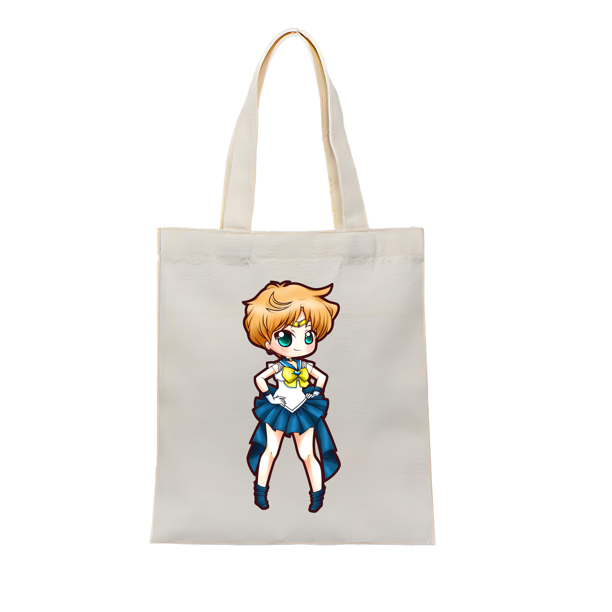 （画像用） 美少女戦士セーラームーン 天王はるか Sailor Moon Tenoh Haruka 縦型キャンバス生地手提げバッグ　トートバッグ