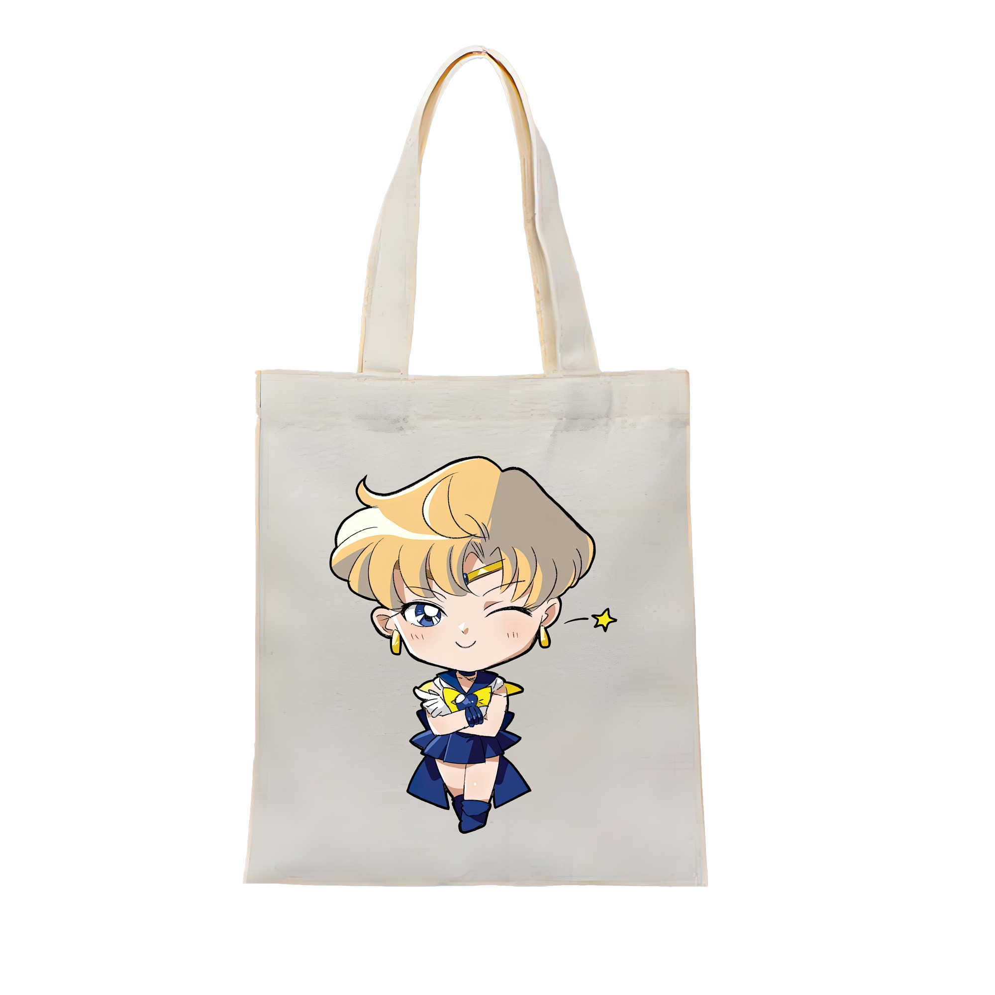 （画像用） 美少女戦士セーラームーン 天王はるか Sailor Moon Tenoh Haruka 縦型キャンバス生地手提げバッグ　トートバッグ