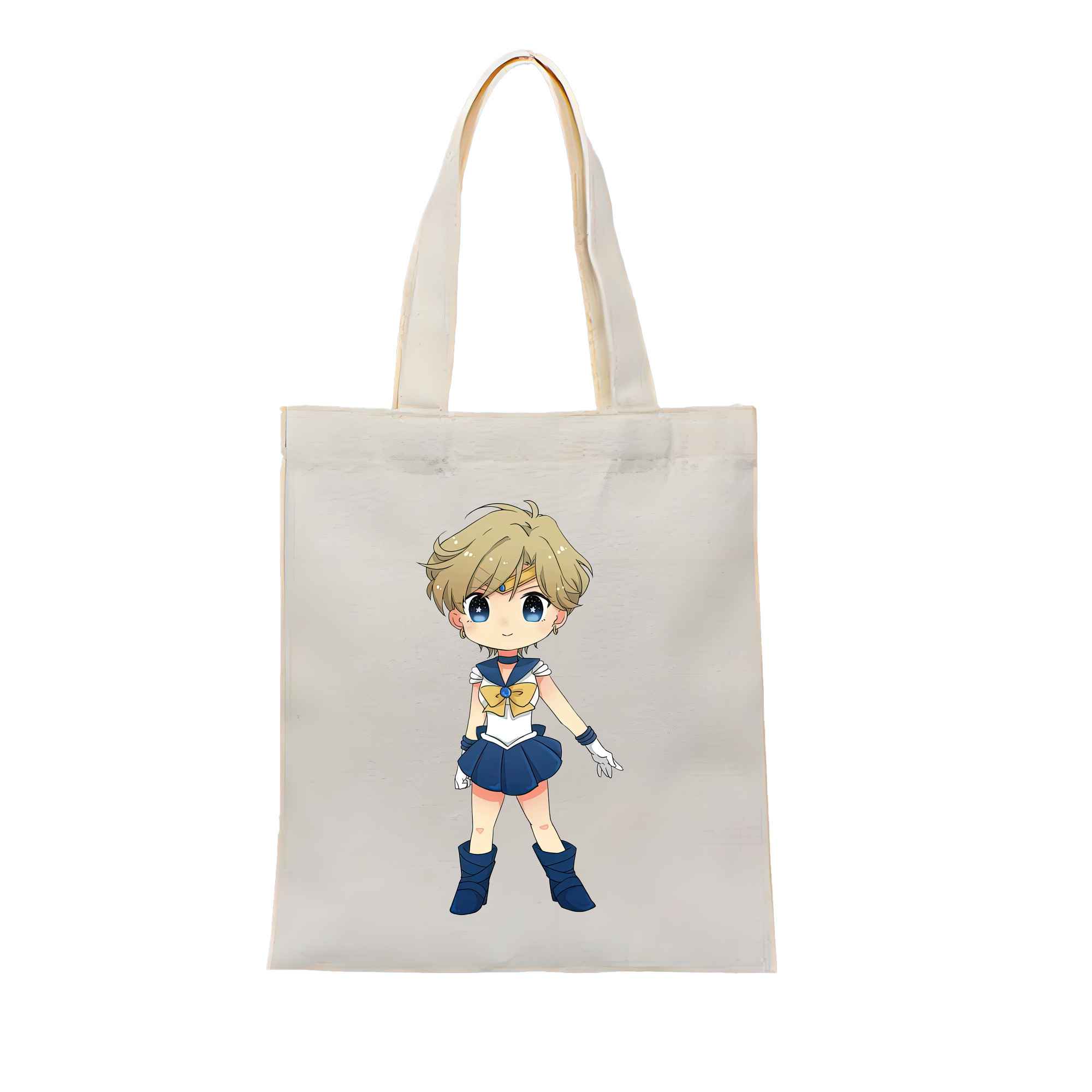 （画像用） 美少女戦士セーラームーン 天王はるか Sailor Moon Tenoh Haruka 縦型キャンバス生地手提げバッグ　トートバッグ
