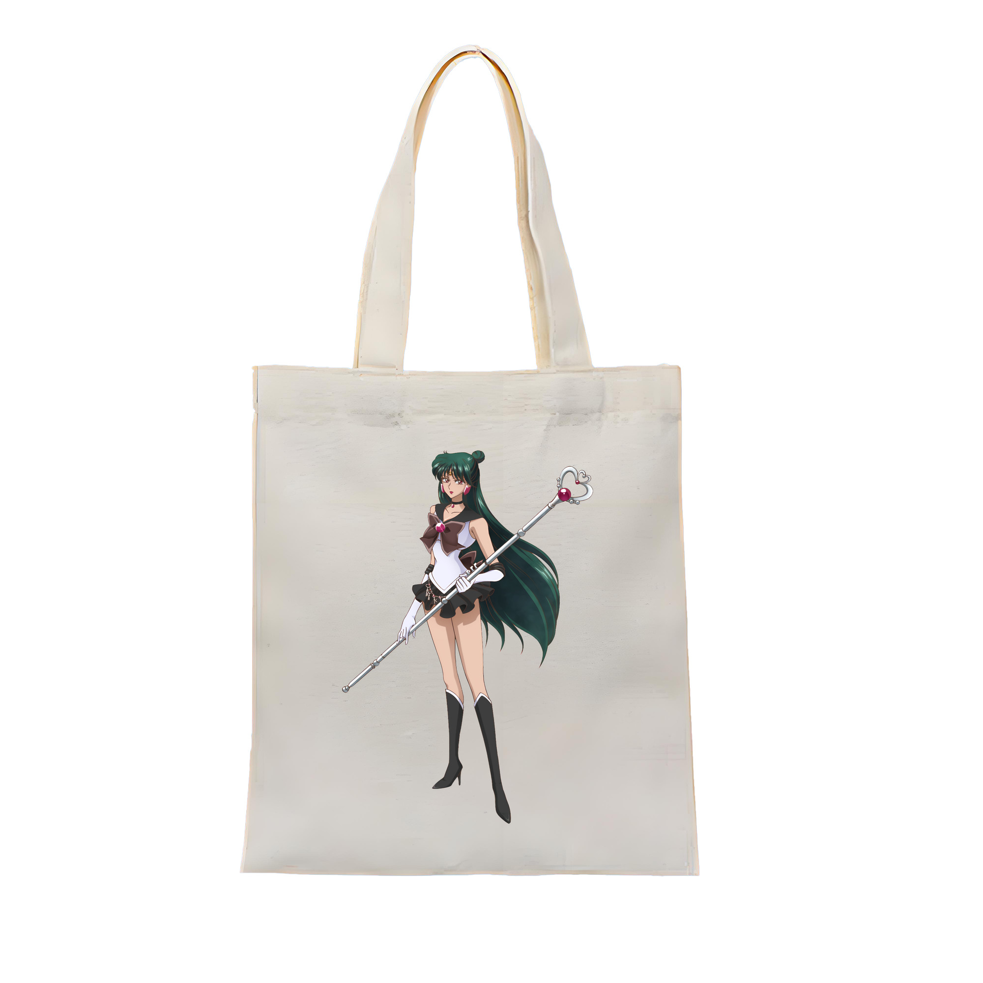 （画像用） 美少女戦士セーラームーン 冥王せつな Sailor Moon Meiou Setsuna 縦型キャンバス生地手提げバッグ　トートバッグ