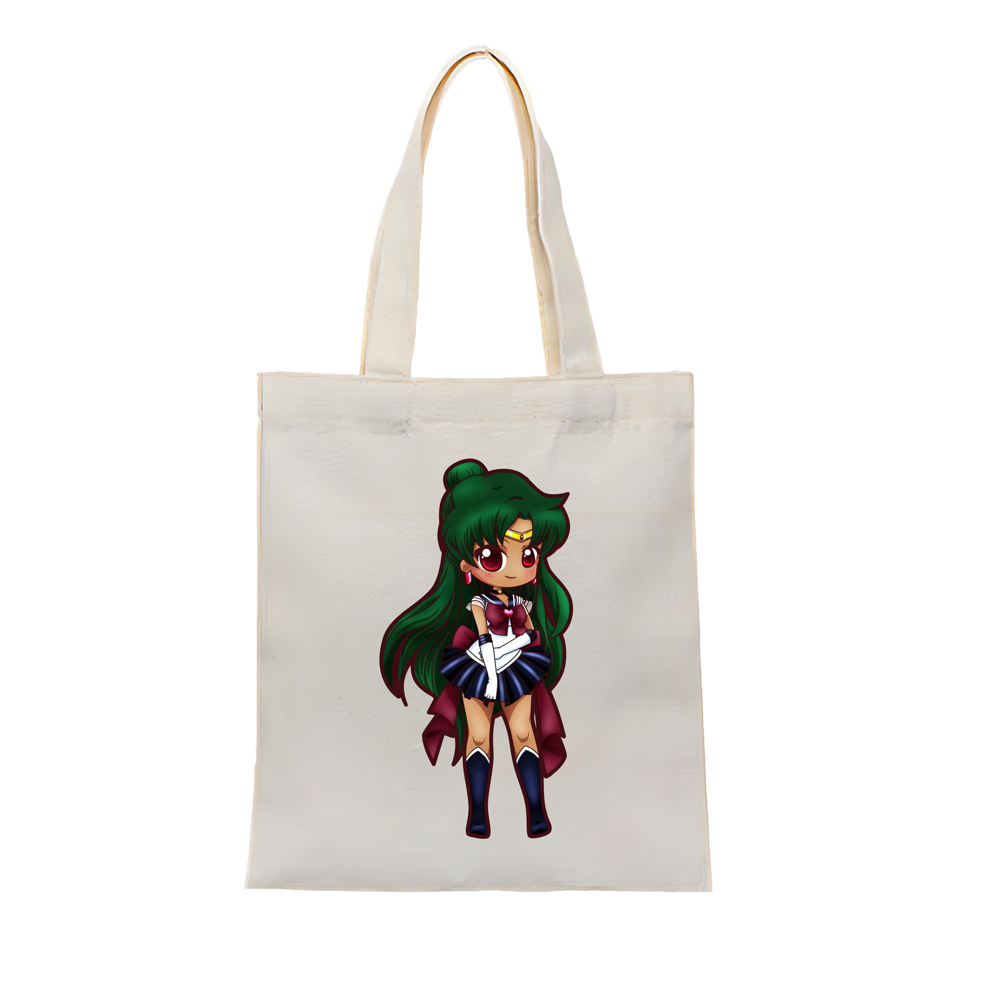 （画像用） 美少女戦士セーラームーン 冥王せつな Sailor Moon Meiou Setsuna 縦型キャンバス生地手提げバッグ　トートバッグ