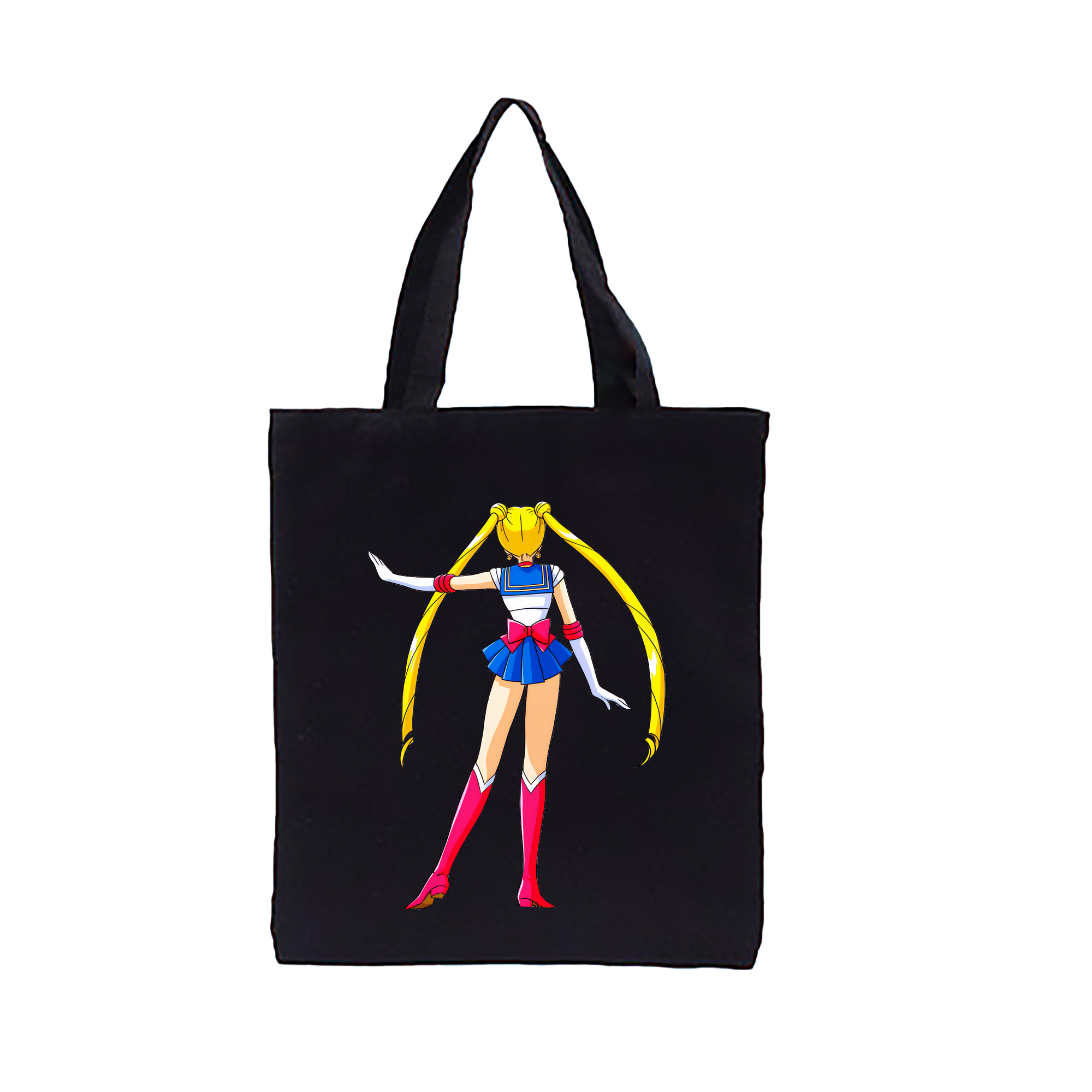 （画像用） 美少女戦士セーラームーン 月野 うさぎ つきの うさぎ Sailor Moon Tsukino Usagi 縦型キャンバス生地手提げバッグ　トートバッグ