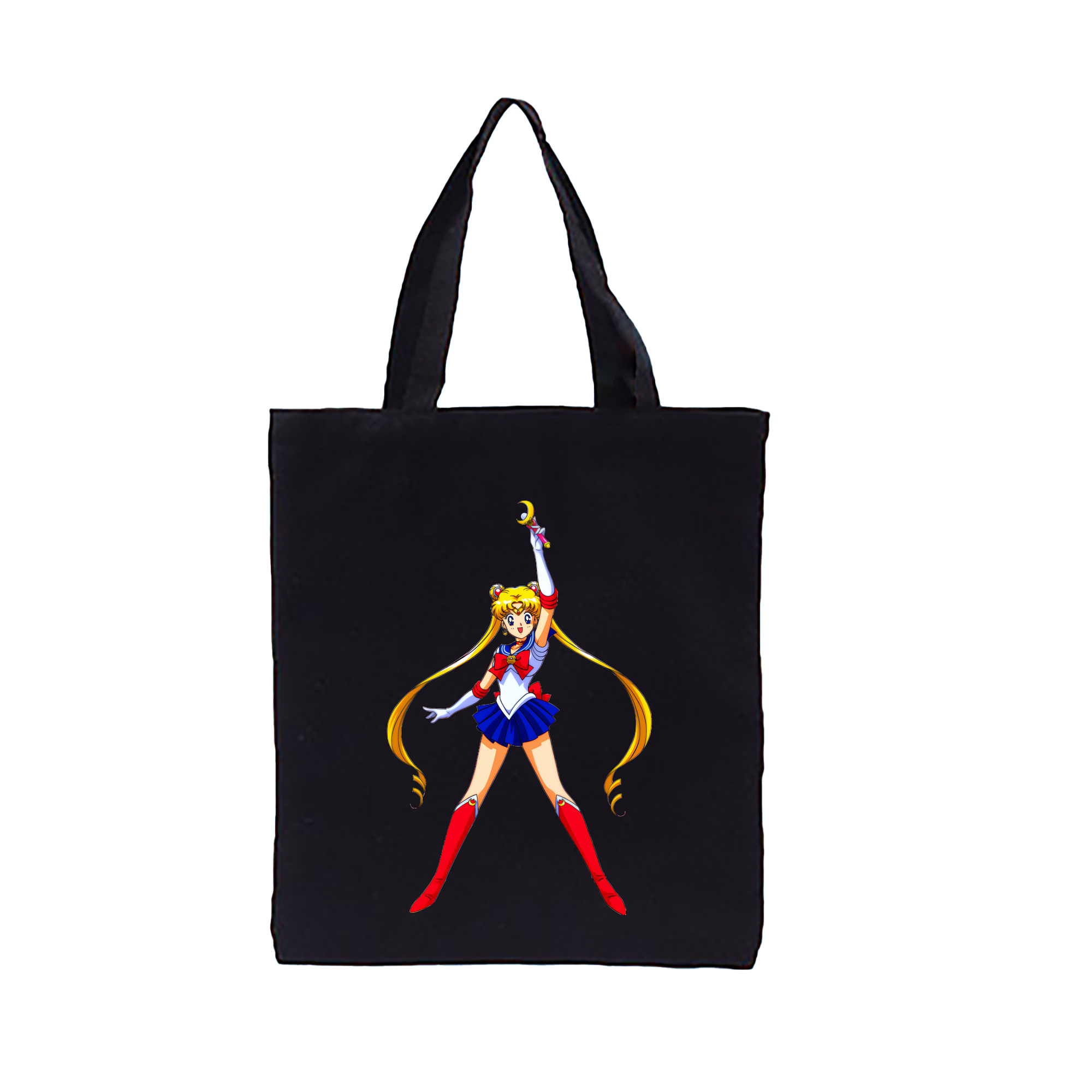 （画像用） 美少女戦士セーラームーン 月野 うさぎ つきの うさぎ Sailor Moon Tsukino Usagi 縦型キャンバス生地手提げバッグ　トートバッグ
